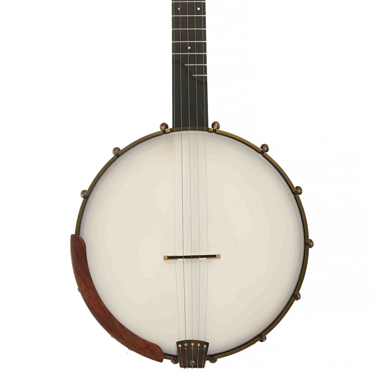 Front of Ome Tupelo Cherry 12 in. Openback Banjo