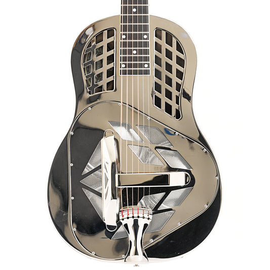 Front of National German Silver Style 1 Tricone Resonator Guitar (2013)
