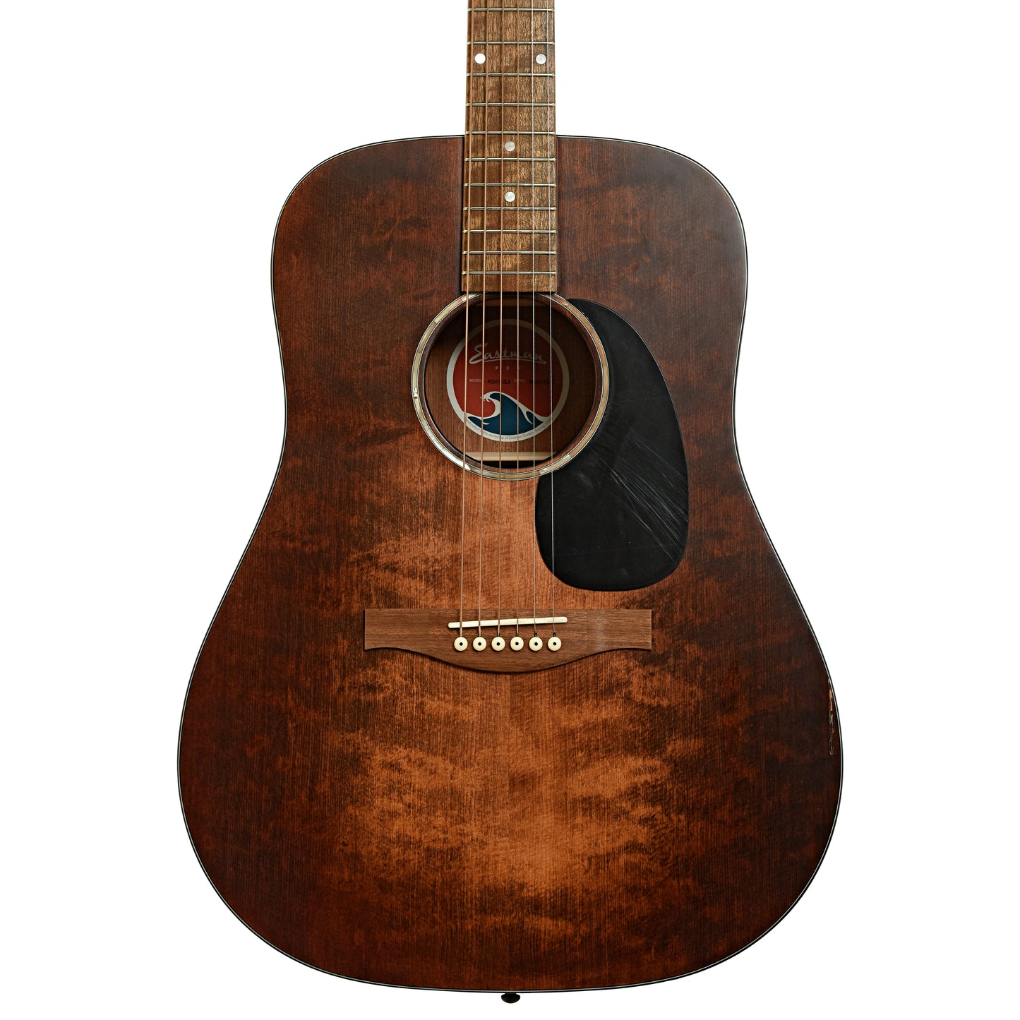 Front of Eastman PCH1-D "Pacific Coast Highway" Acoustic Guitar & Gigbag, Classic Stained Finish 