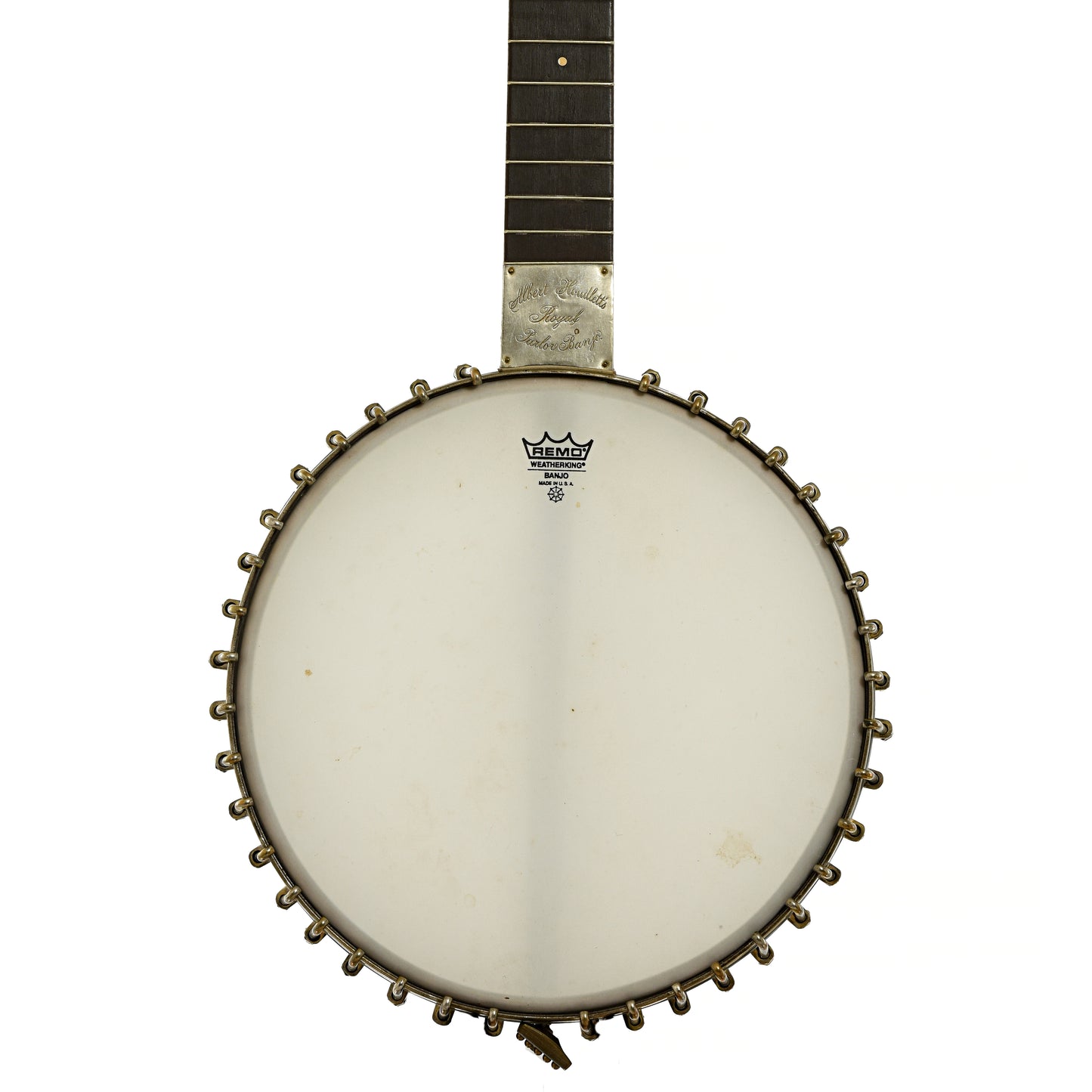 Front of Albert Houdlett & Sons “Royal Parlor Banjo” Openback Banjo