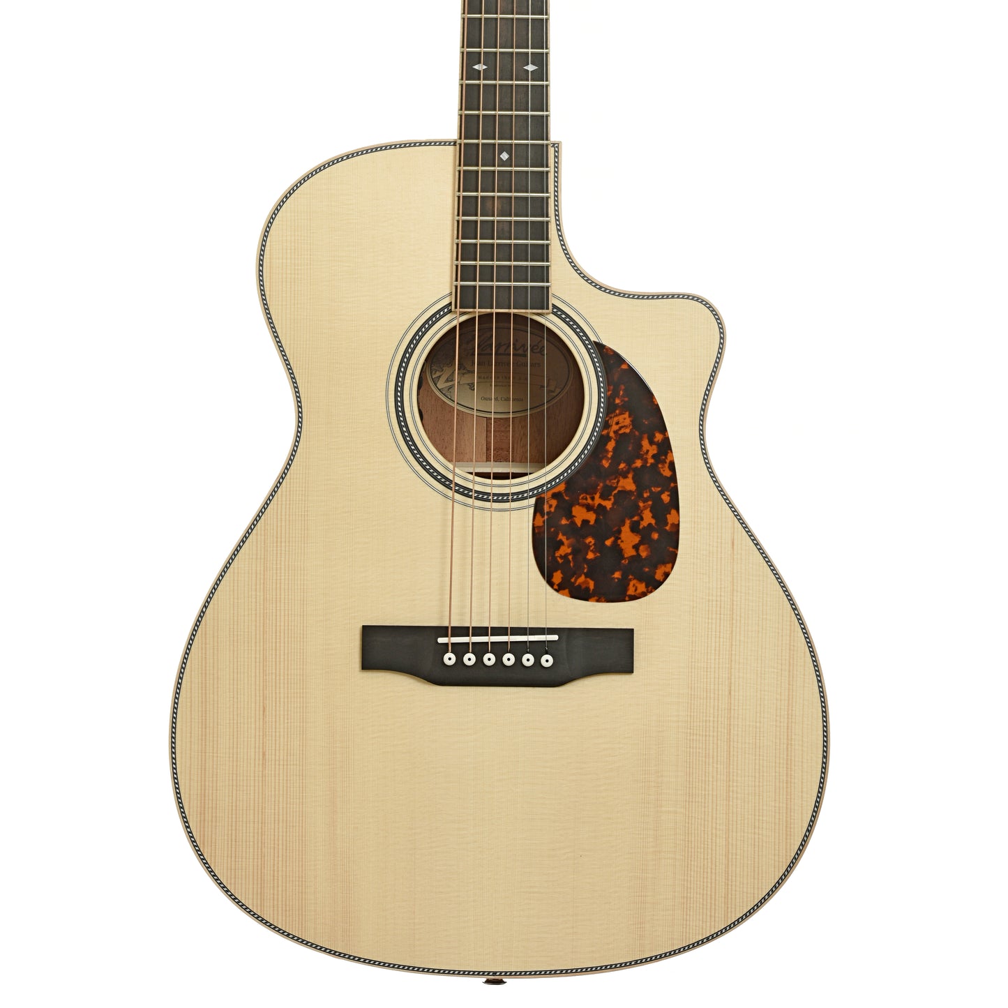 Front of Larrivee OMV-40 OM Cutaway Acoustic Guitar