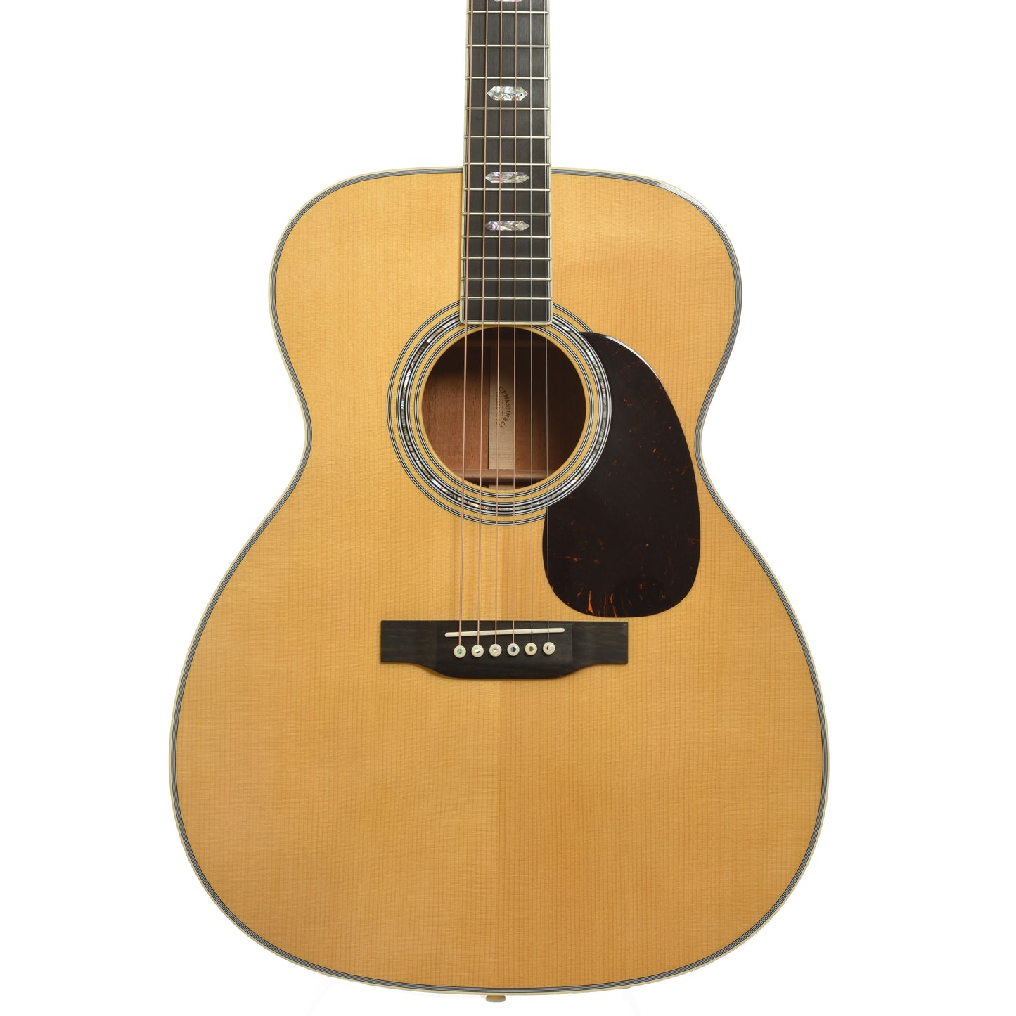 Front of Martin Custom Shop J-40 Mahogany Acoustic Guitar 