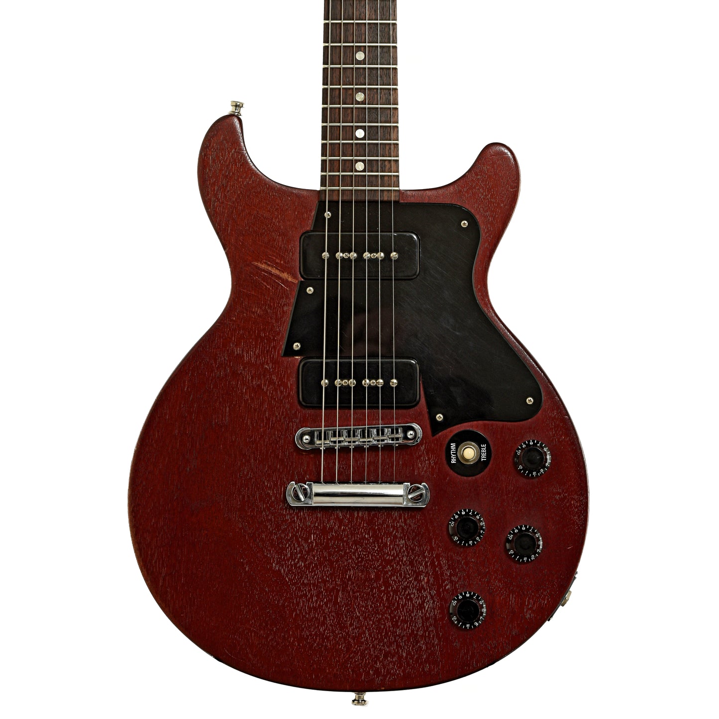 Front of Gibson Faded Les Paul Special DC Electric Guitar 