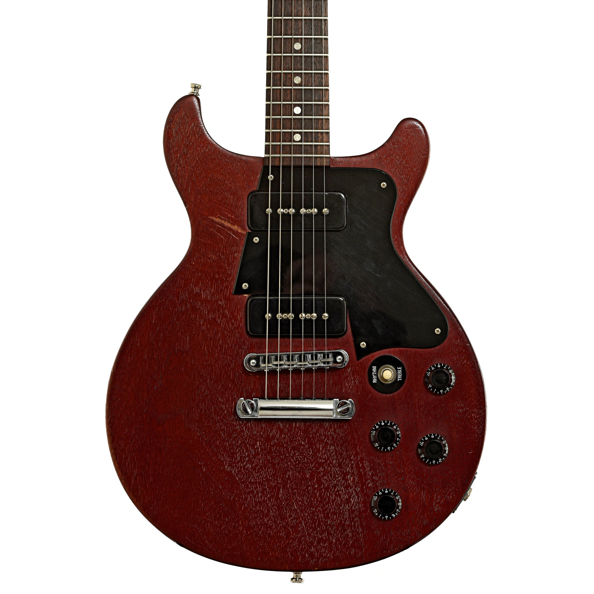 Front of Gibson Faded Les Paul Special DC Electric Guitar 