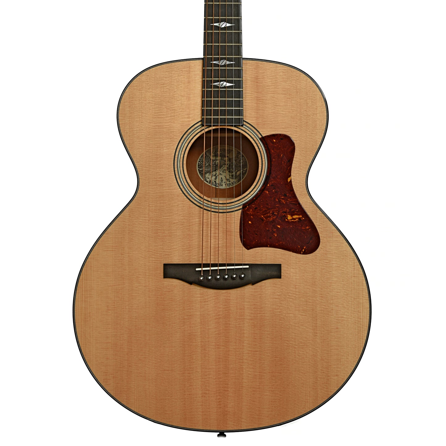 Front of Collings SJ Mahogany Acoustic Guitar 