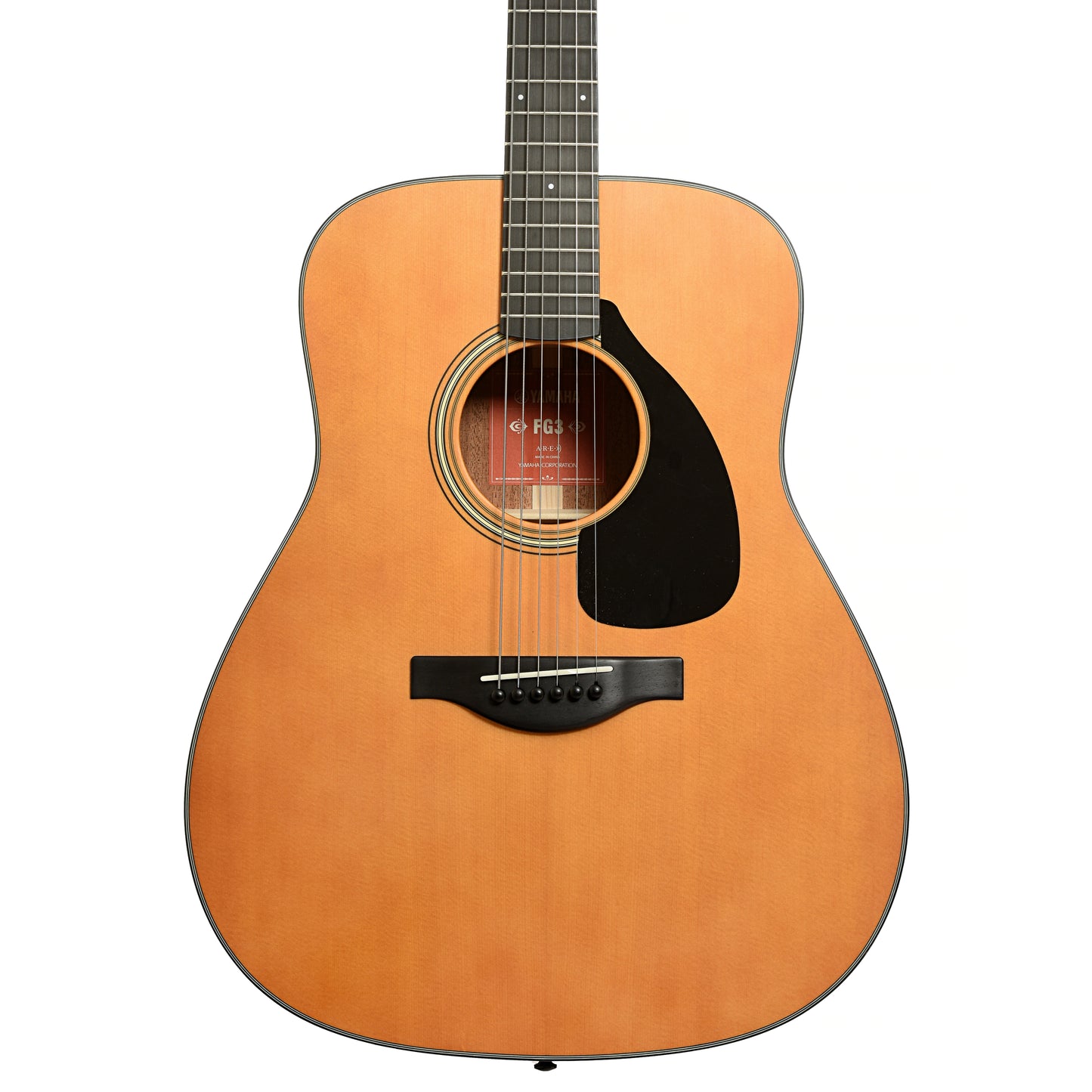 Front of Yamaha FG-3 Red Label D-size Acoustic Guitar 