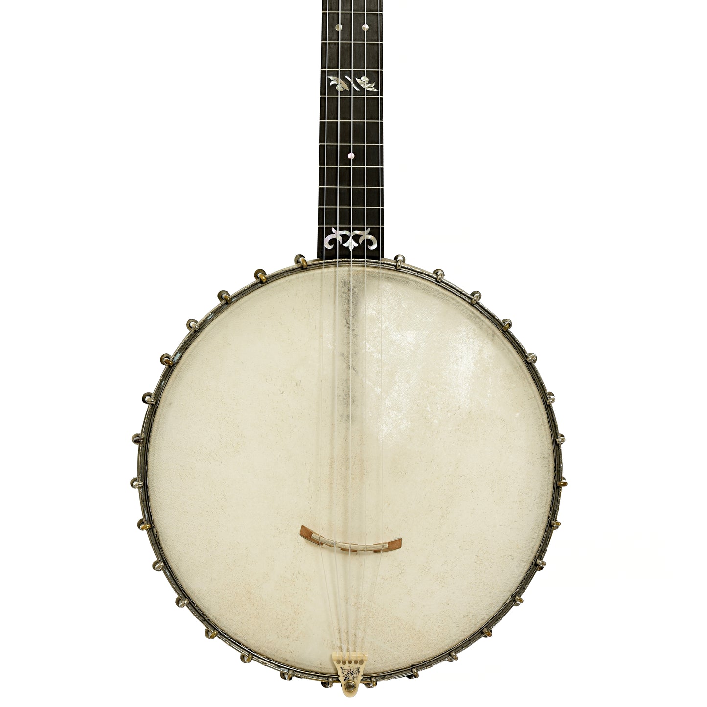 Front of L.B. Gatcomb Robinson Improved Grade 2 Open Back Banjo
