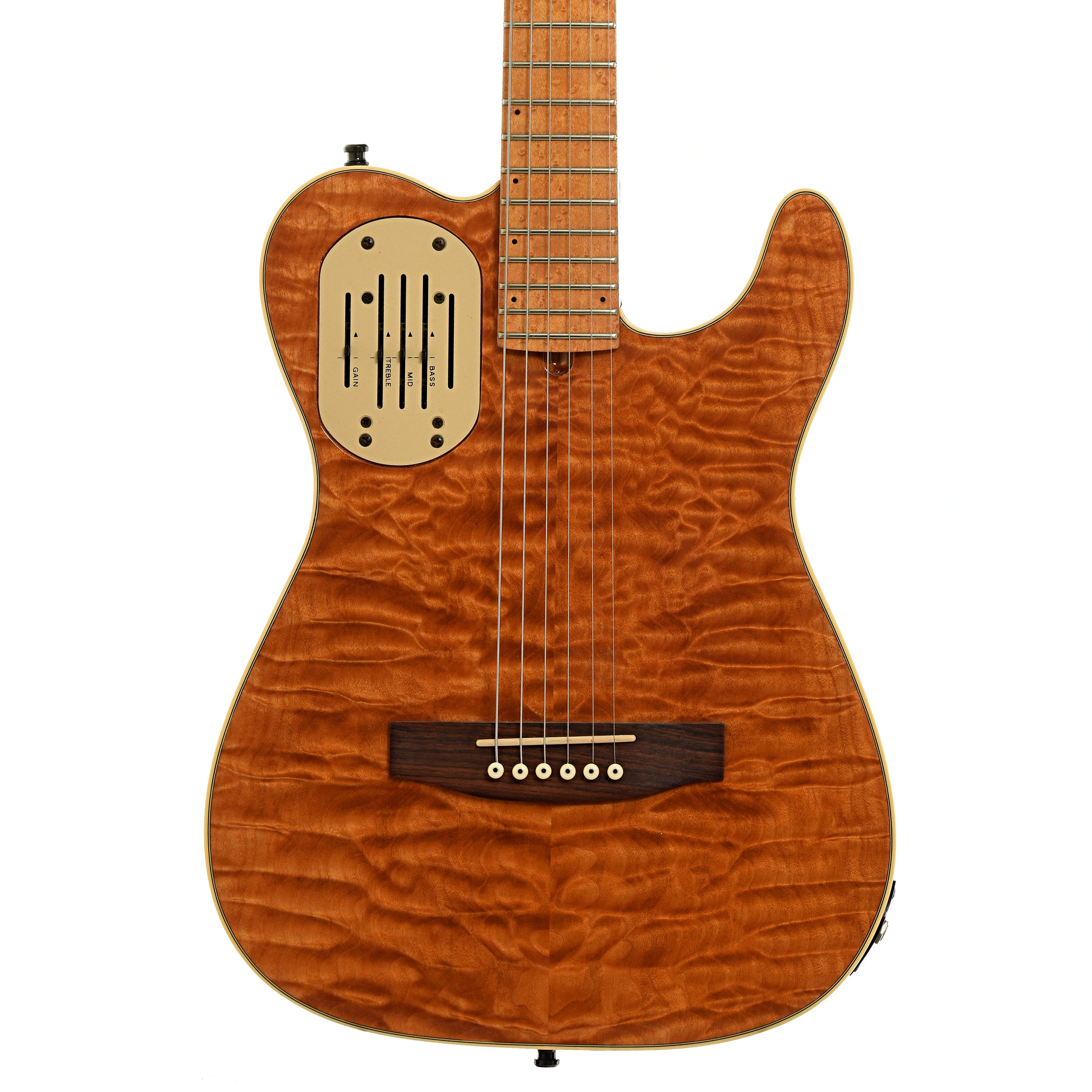 Front of Godin Acousticaster 6 LTD Acoustic-Electric Guitar 