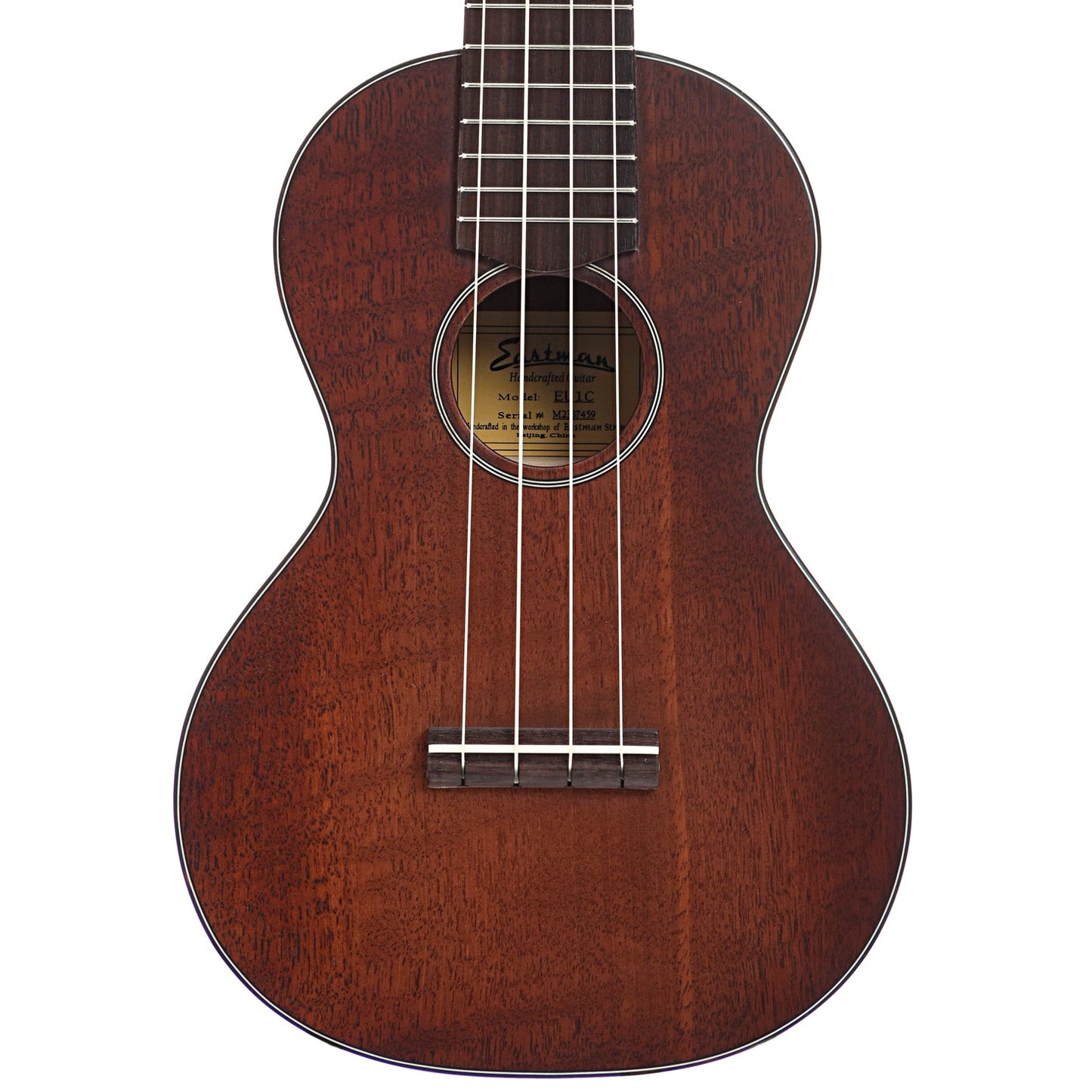 Front of Eastman EU1-C Concert Ukulele 