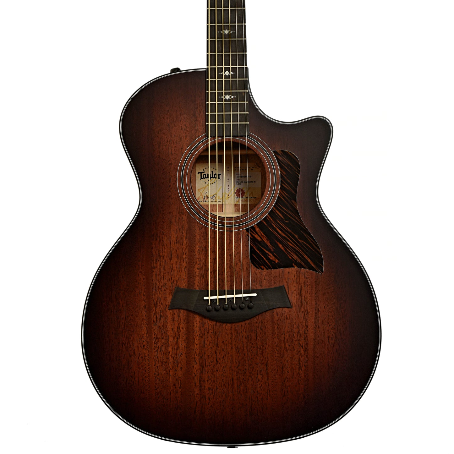 Front of Taylor 324ce Baritone-6 LTD Acoustic Guitar