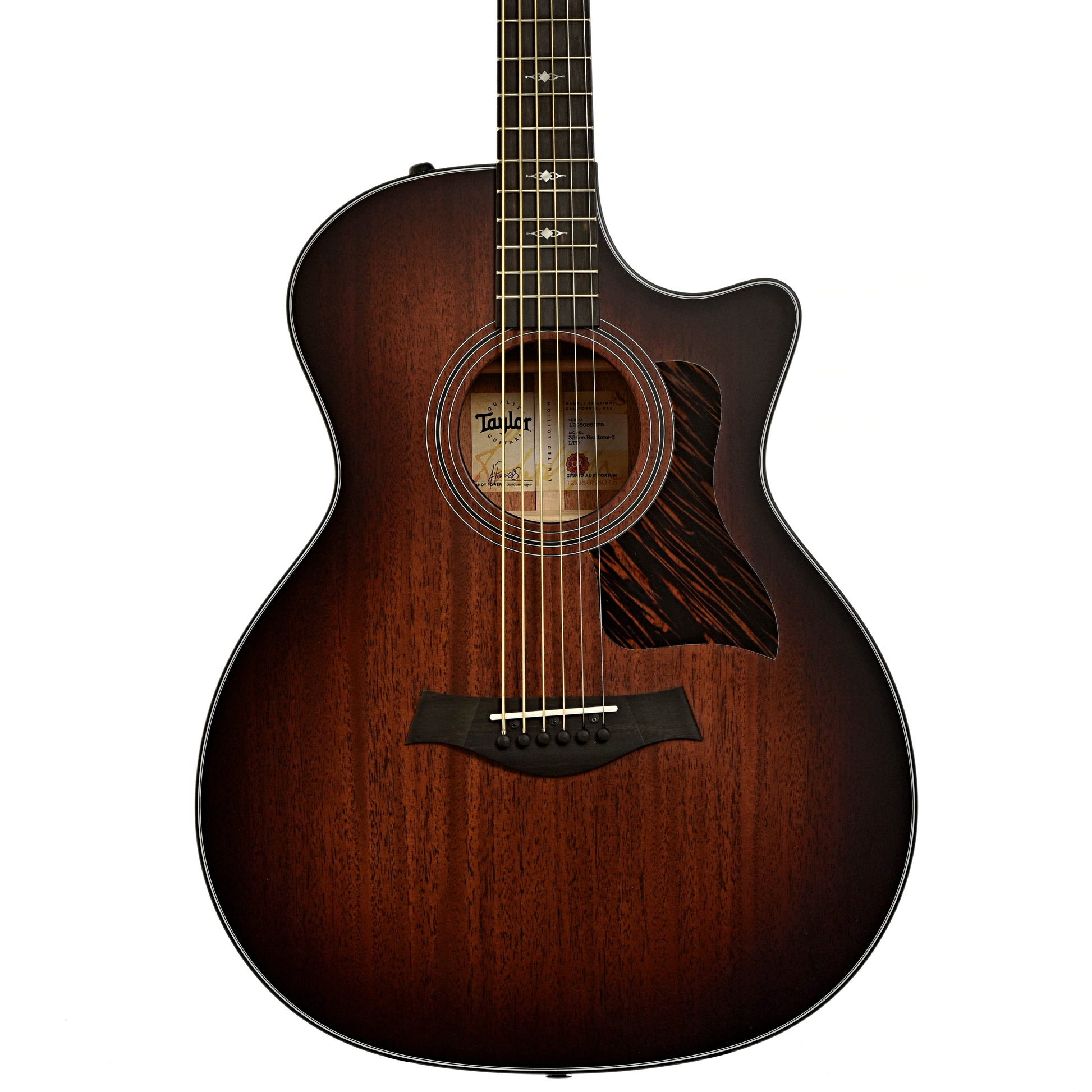 Front of Taylor 324ce Baritone-6 LTD Acoustic Guitar