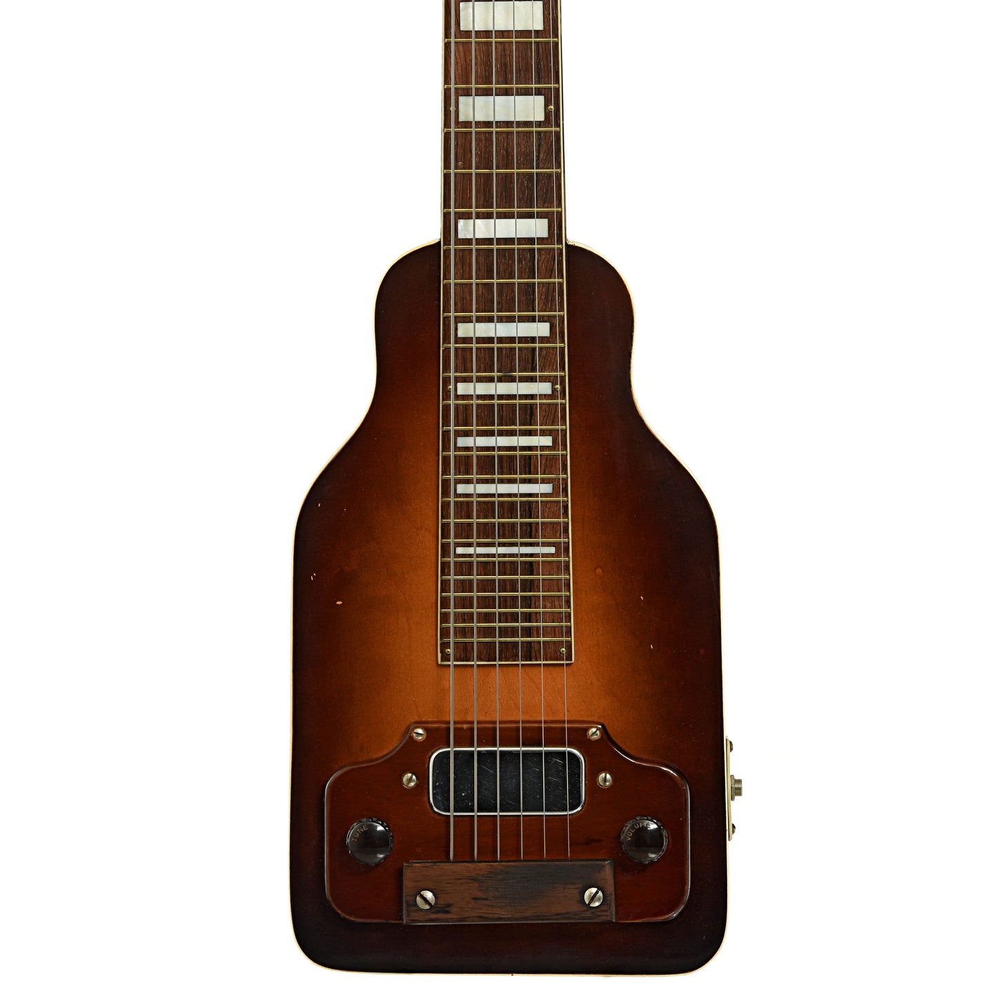 Front of Sherwood Deluxe Lap Steel Guitar 