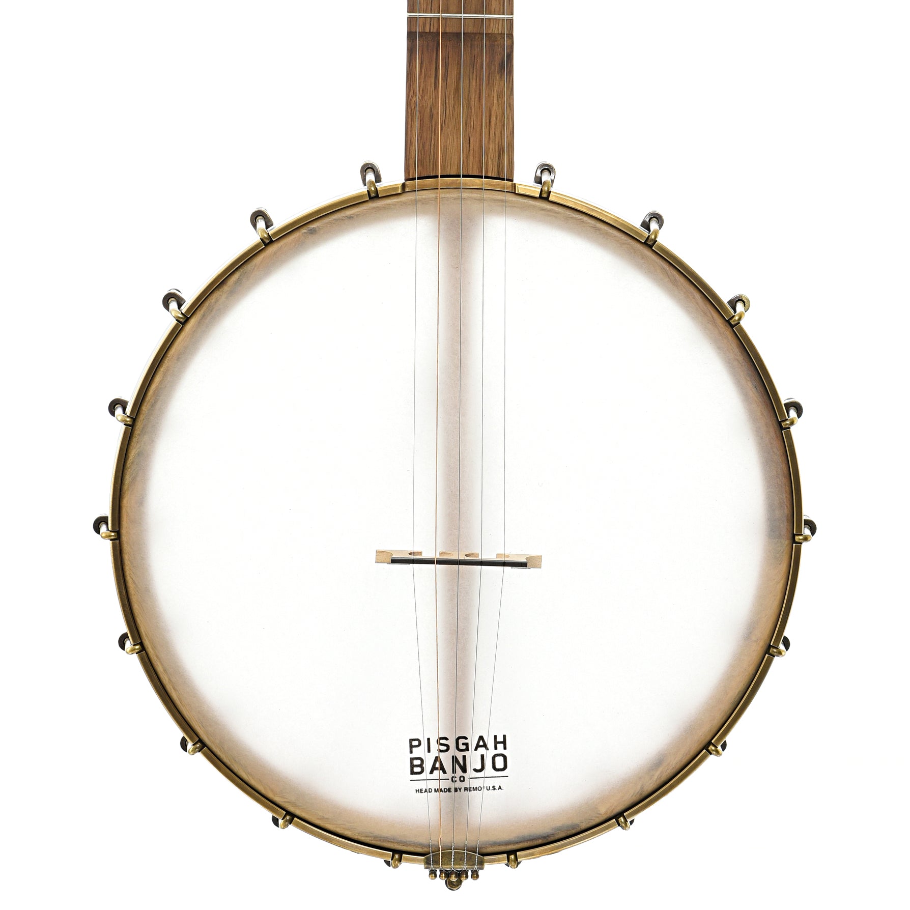 front of Pisgah Banjo Co. 12" Cherry Possum Openback Banjo, Short Scale 