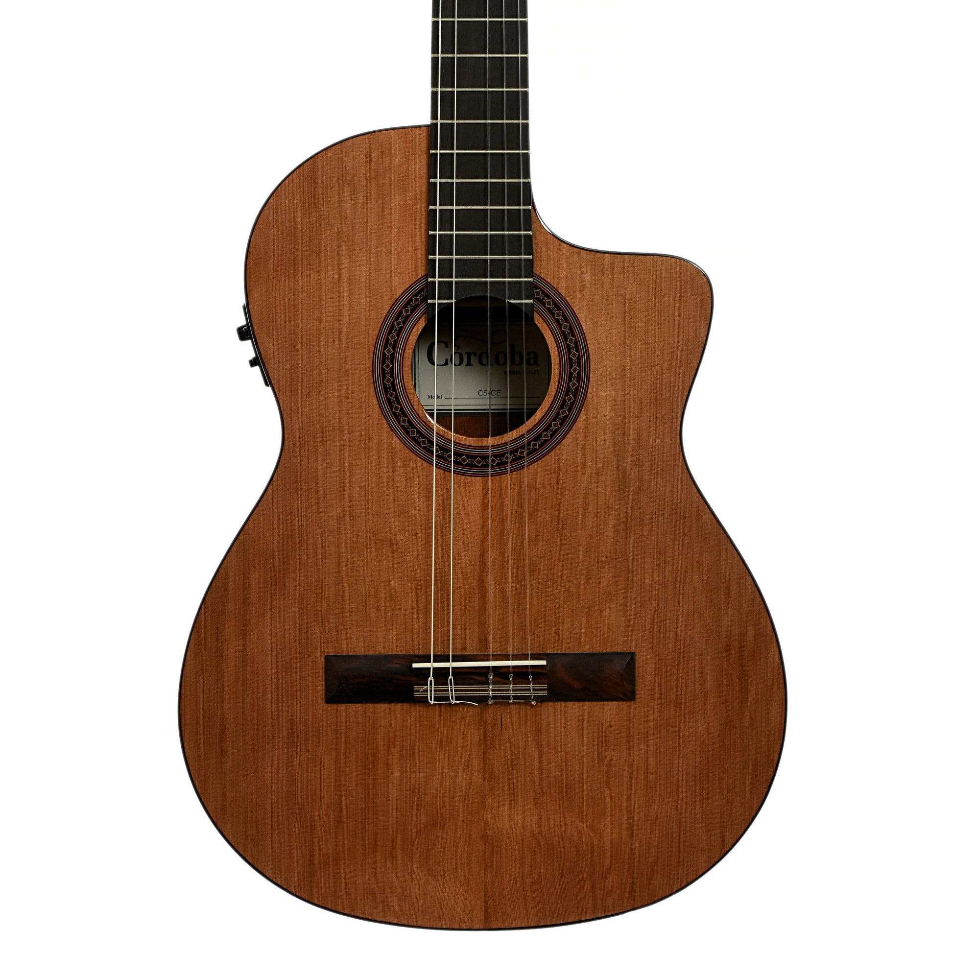 Front of Cordoba C5-CE Classical Guitar