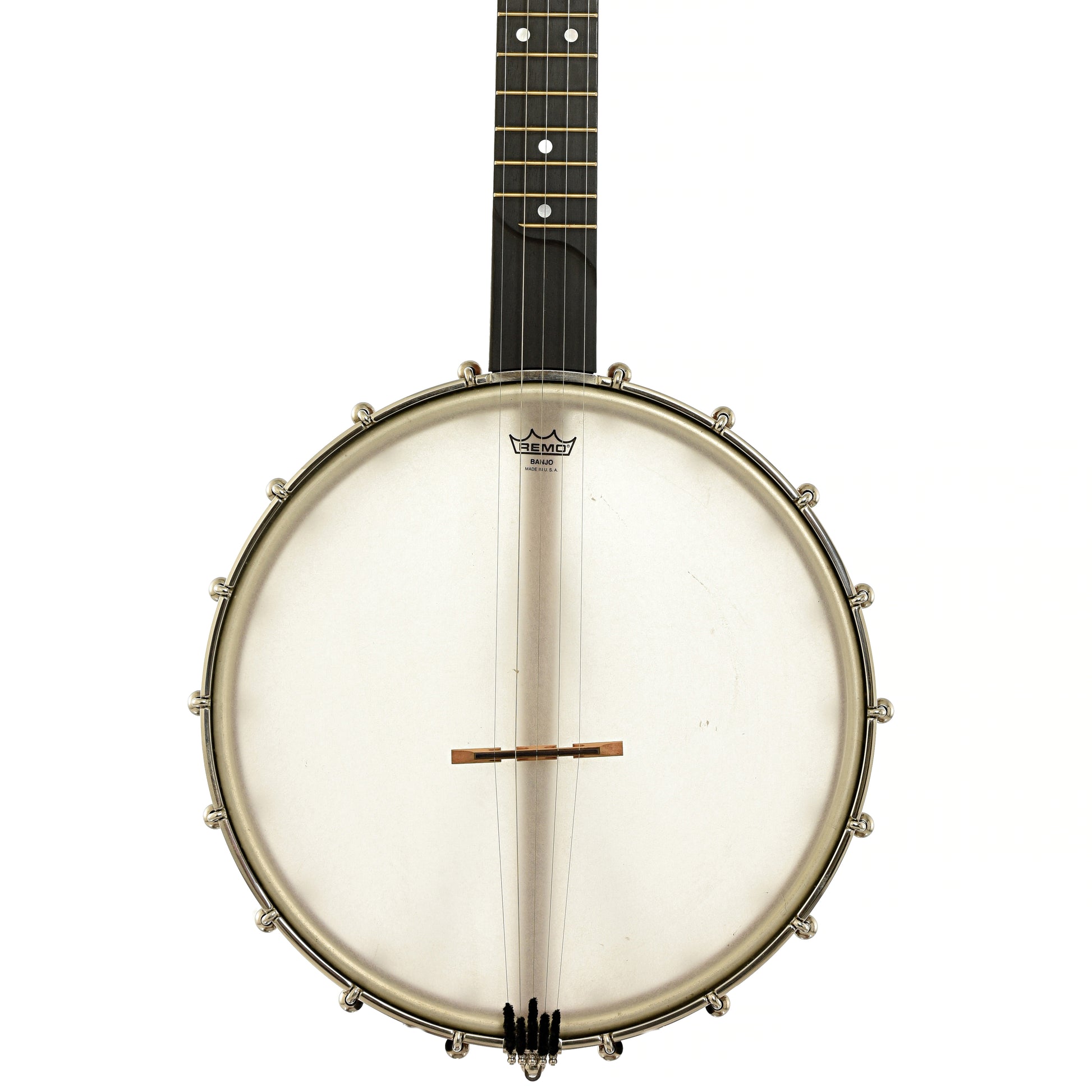 Front of Rickard Dobson 12" Custom Open Back Banjo