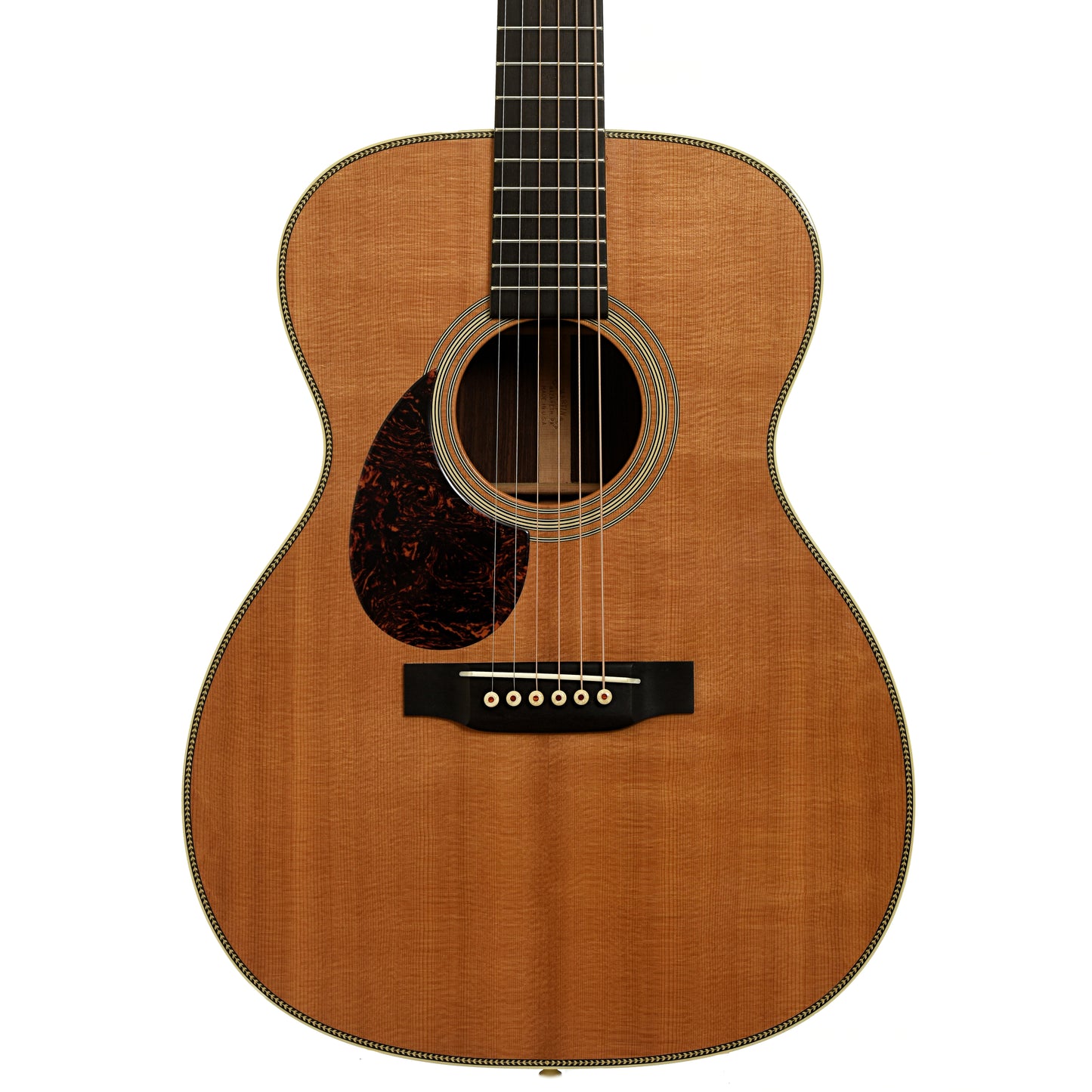 Front of Martin OM-28V L Acoustic Guitar 