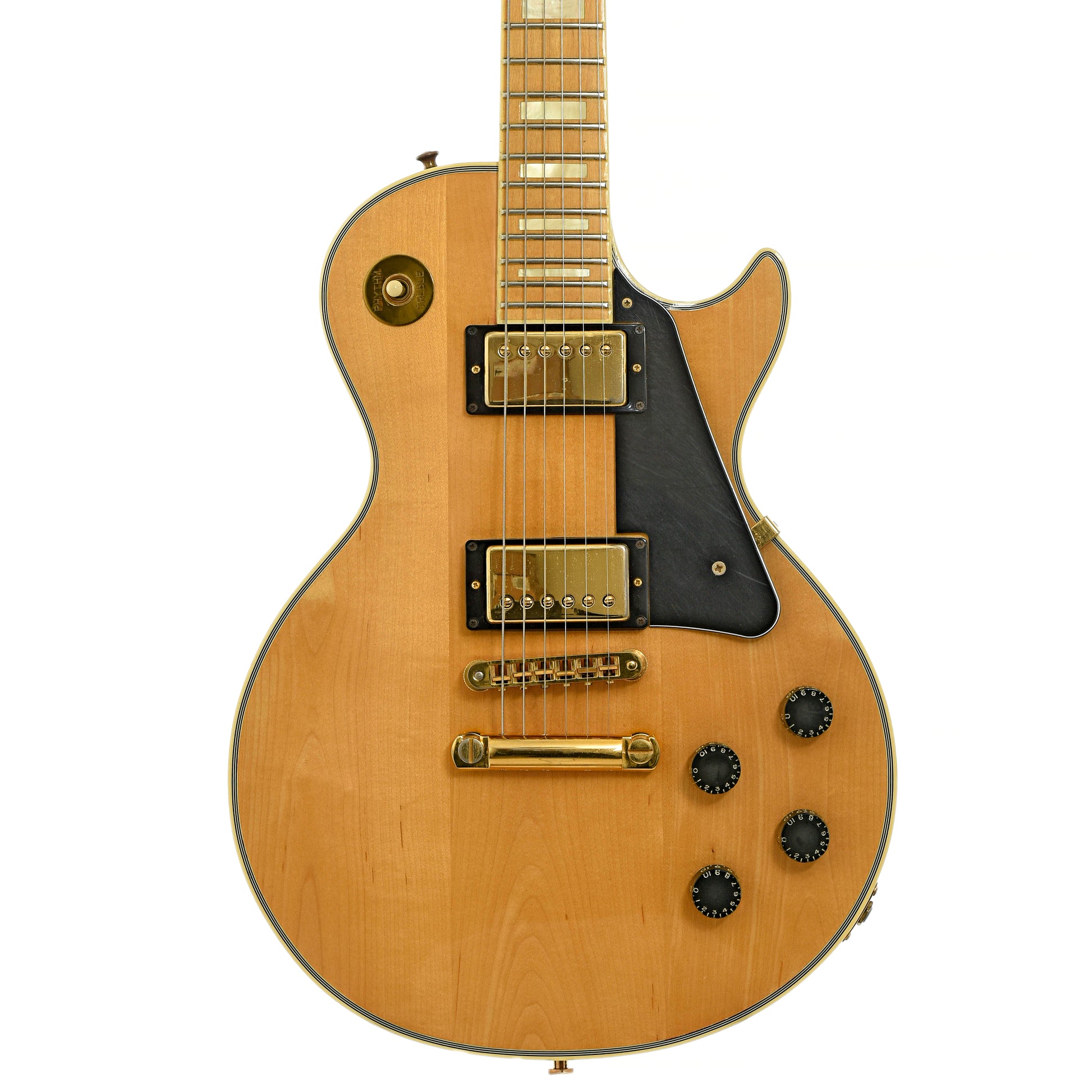 Front of Gibson Les Paul Custom Electric Guitar