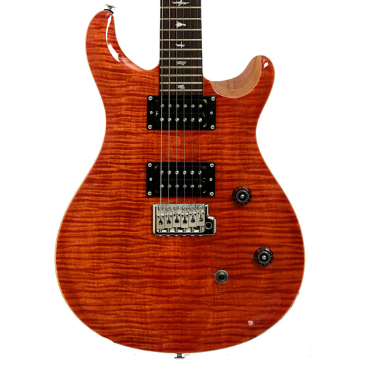 Front of PRS SE CE24 Electric Guitar, Blood Orange