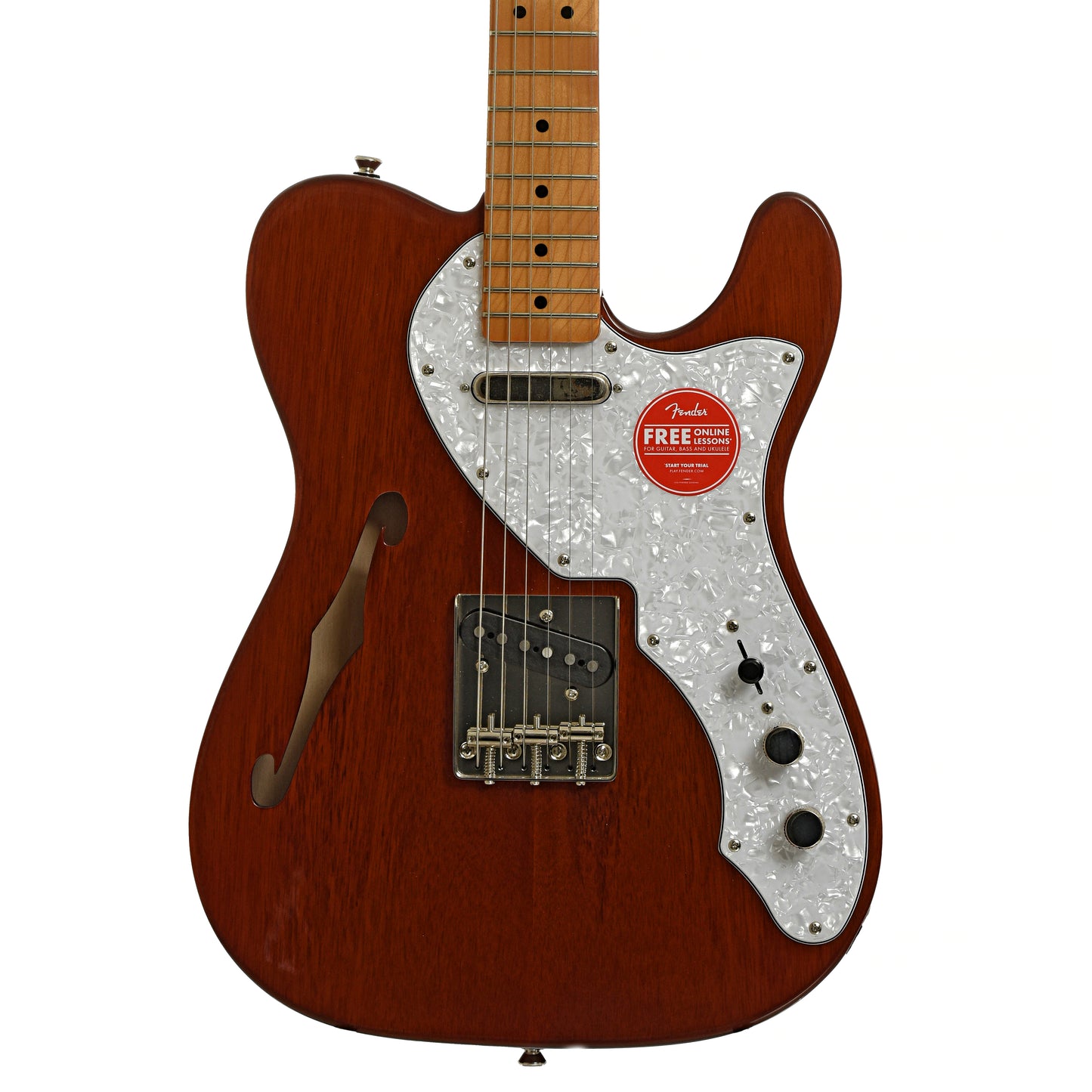 Front of Squier Classic Vibe '60s Telecaster Thinline, Natural