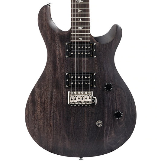 Front of PRS SE CE24 Standard Satin Electric Guitar, Charcoal