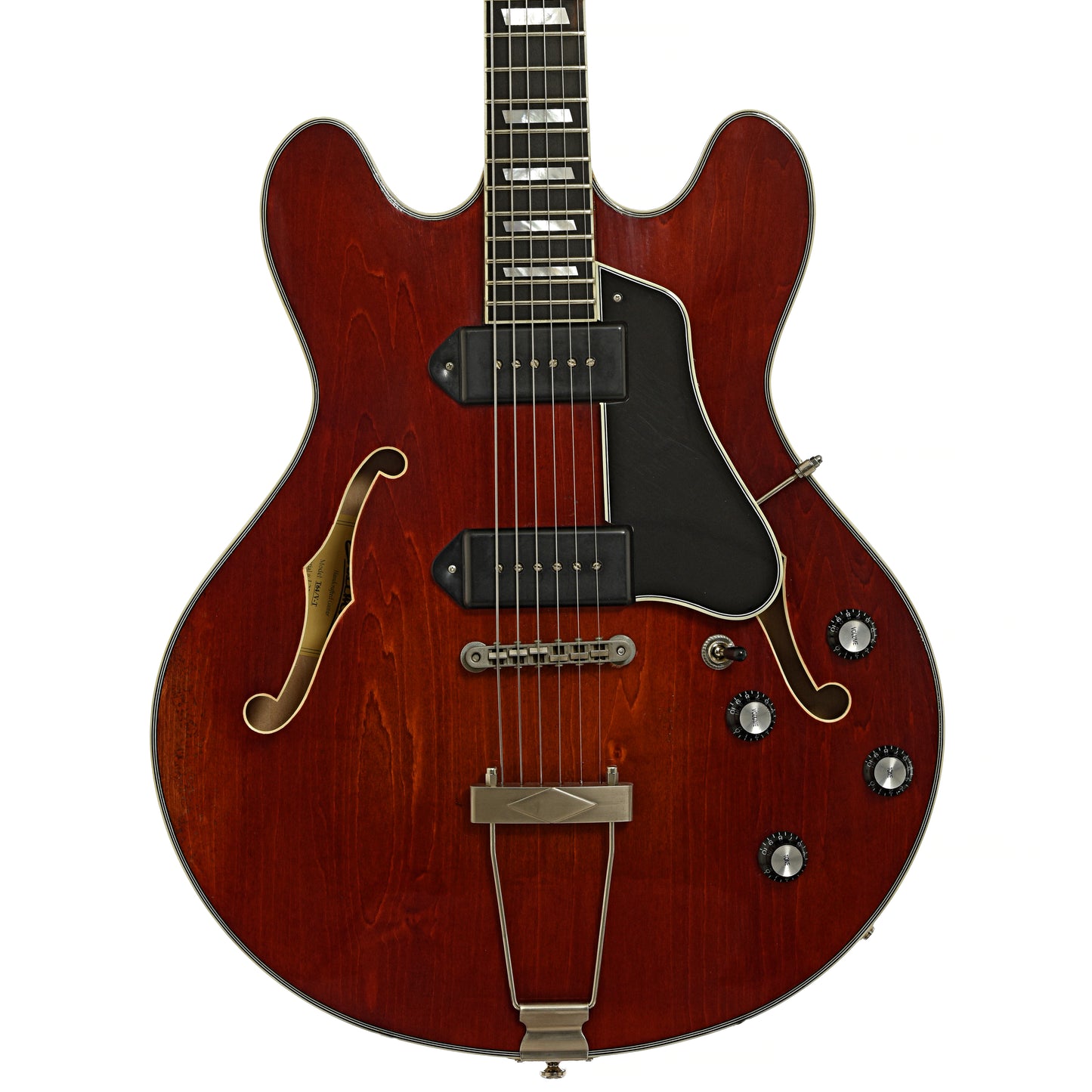 Front of Eastman T64/V-T Hollowbody Electric Guitar 