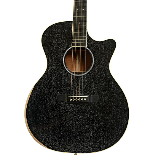 Front of Martin Custom GPC16 Cutaway Guitar Black
