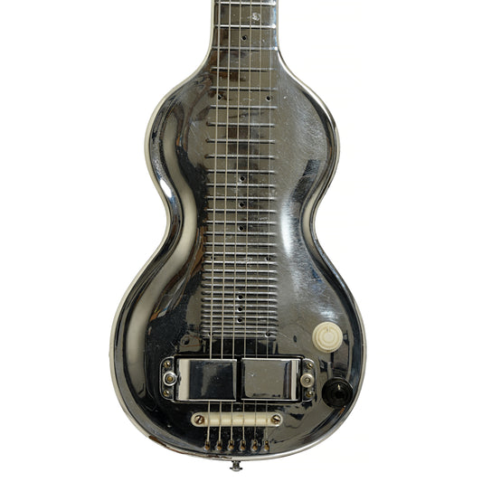 Front of Rickenbacker Silver Hawaiian Lap Steel