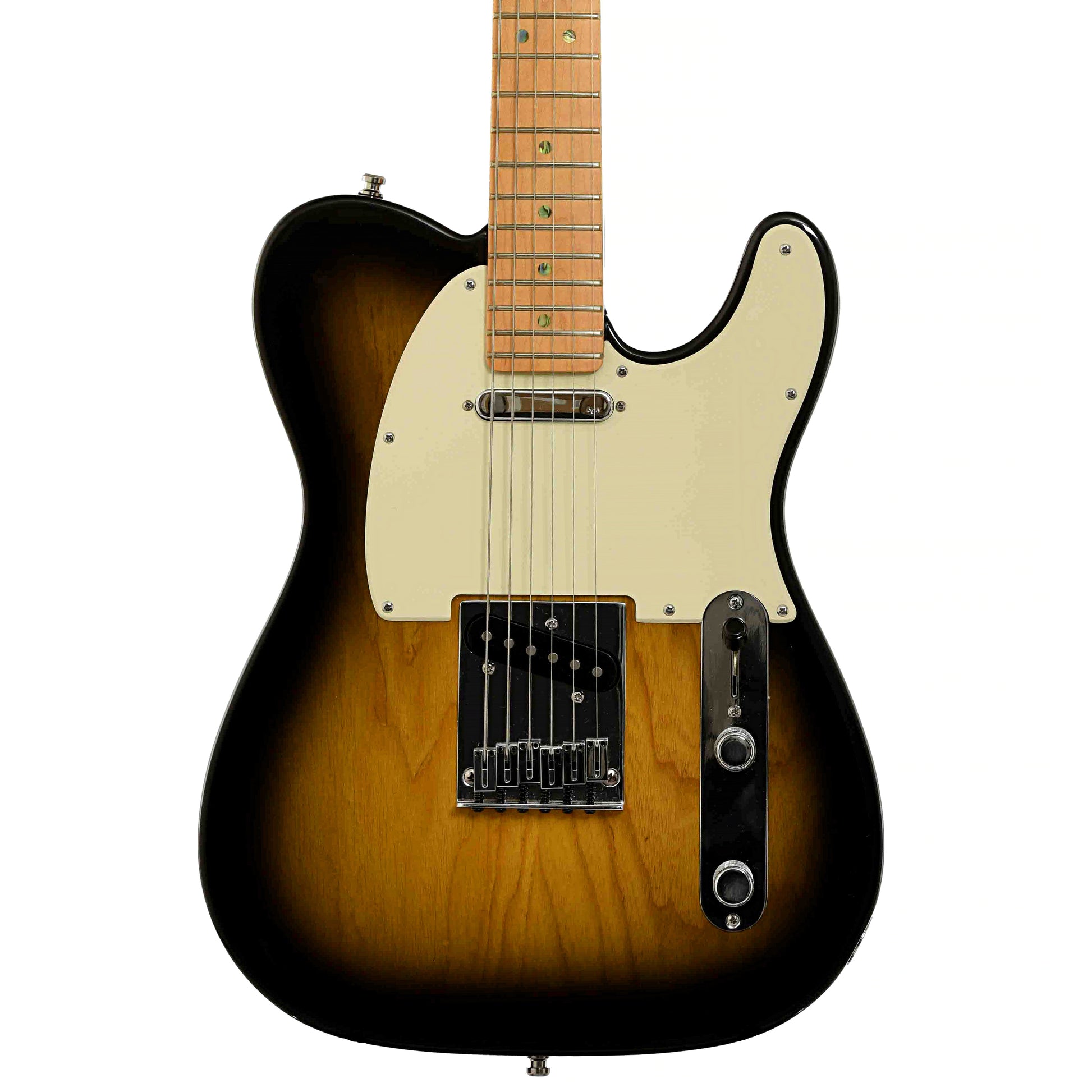 Front of Fender American Deluxe Ash Telecaster Electric Guitar 