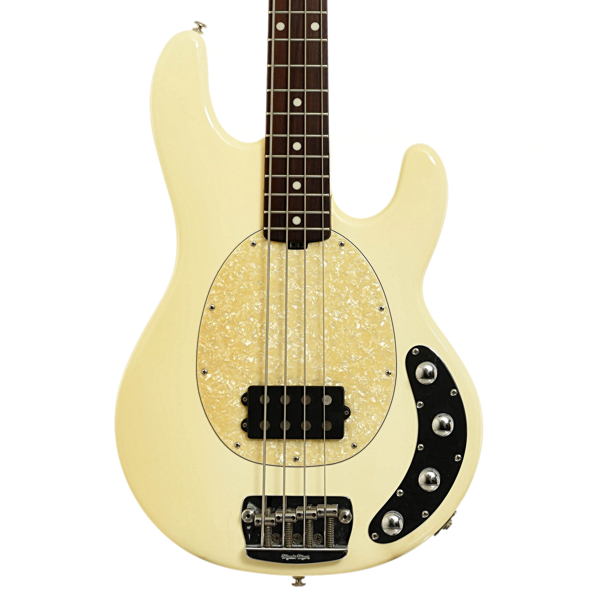 Front of Earnie Ball Music Man Stingray 4-String Electric Bass