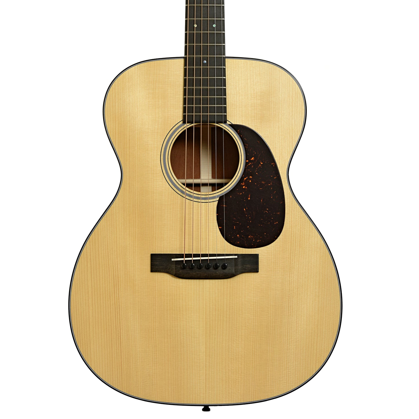 Front of Martin Custom Shop 000-18 Authentic, Sinker Mahogany, Acoustic Guitar 
