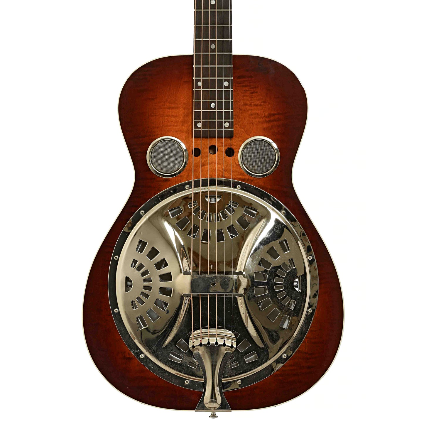Front of Dobro 60DS Resonator Guitar