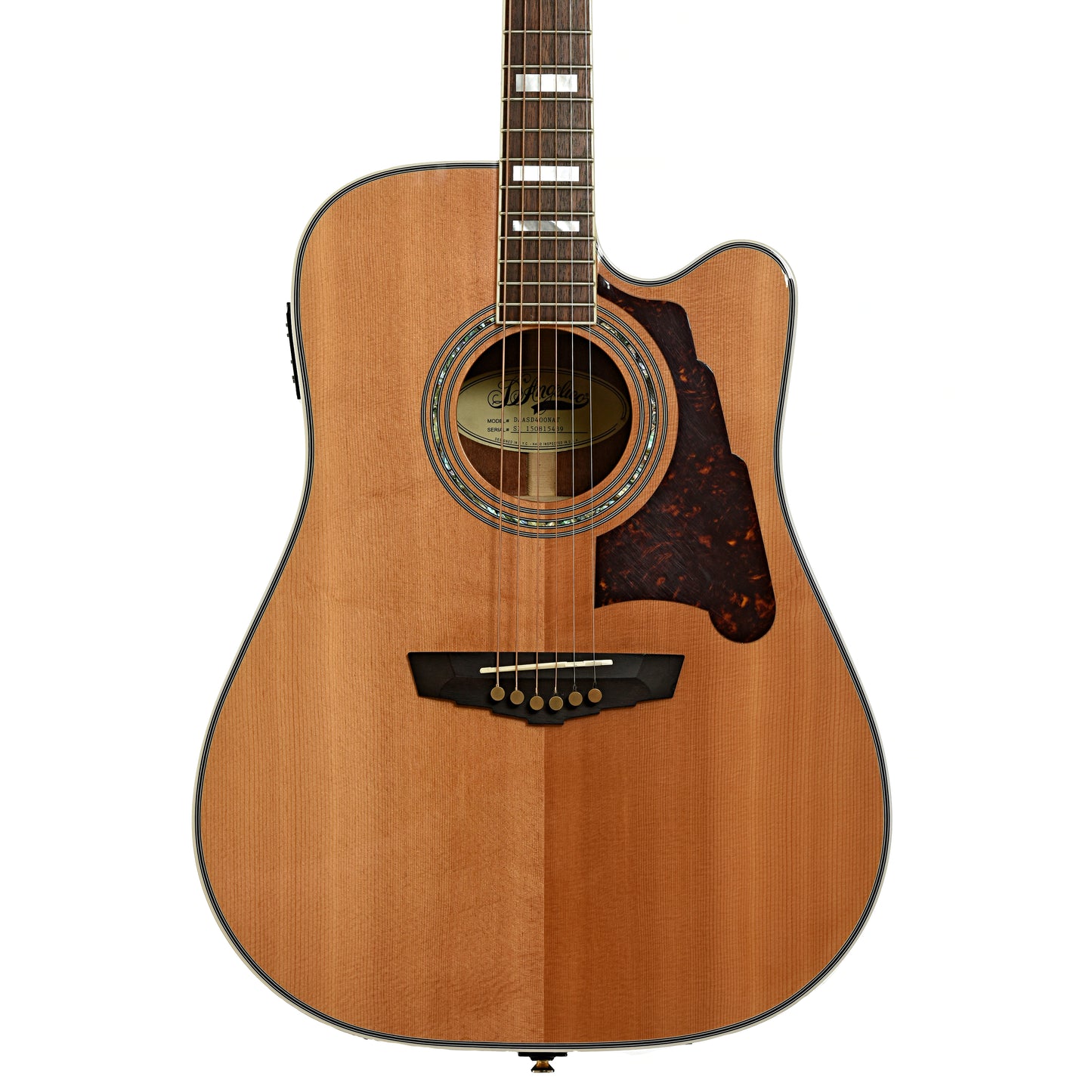 Front of D'Angelico Brooklyn DAASD400 Natural Acoustic Guitar