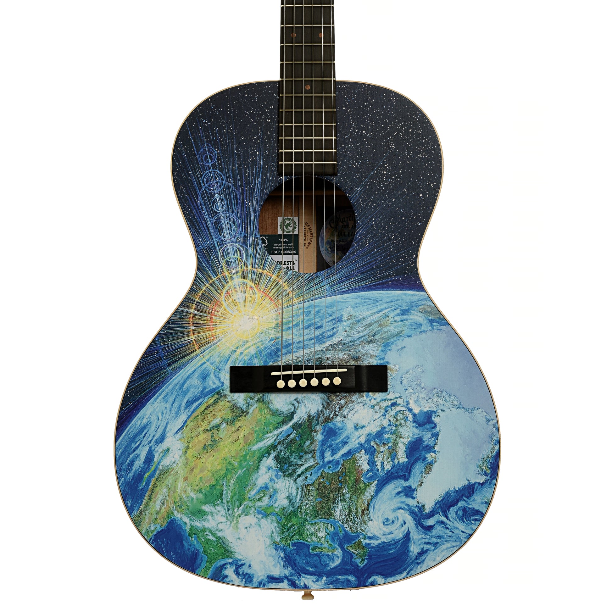 Front of Martin 00L-17 Earth Guitar 