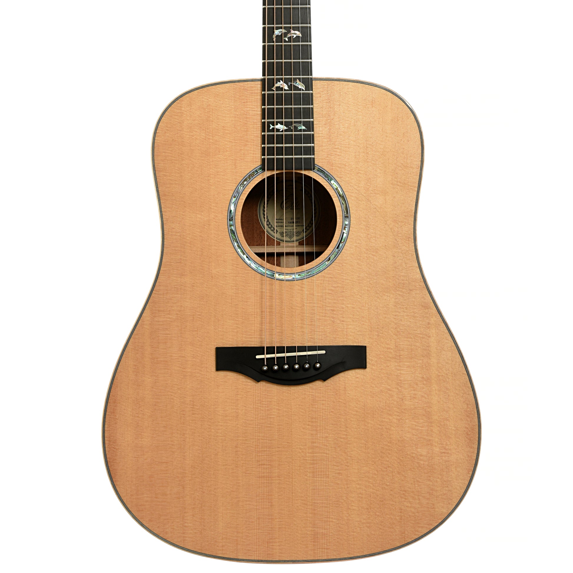 Front of Kepma D1-130 Dreadnought Acoustic Guitar