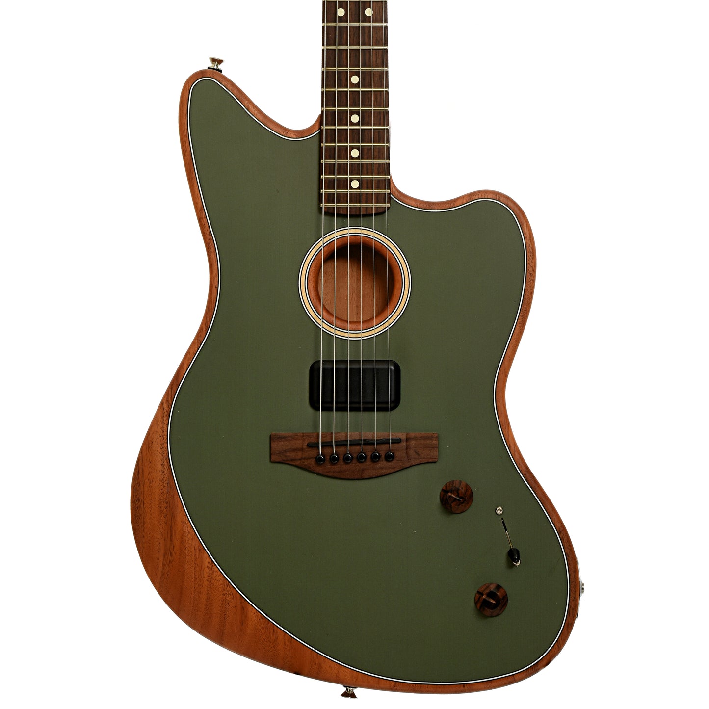 Front of Fender Acoustasonic Player Jazzmaster Acoustic-Electric Guitar 