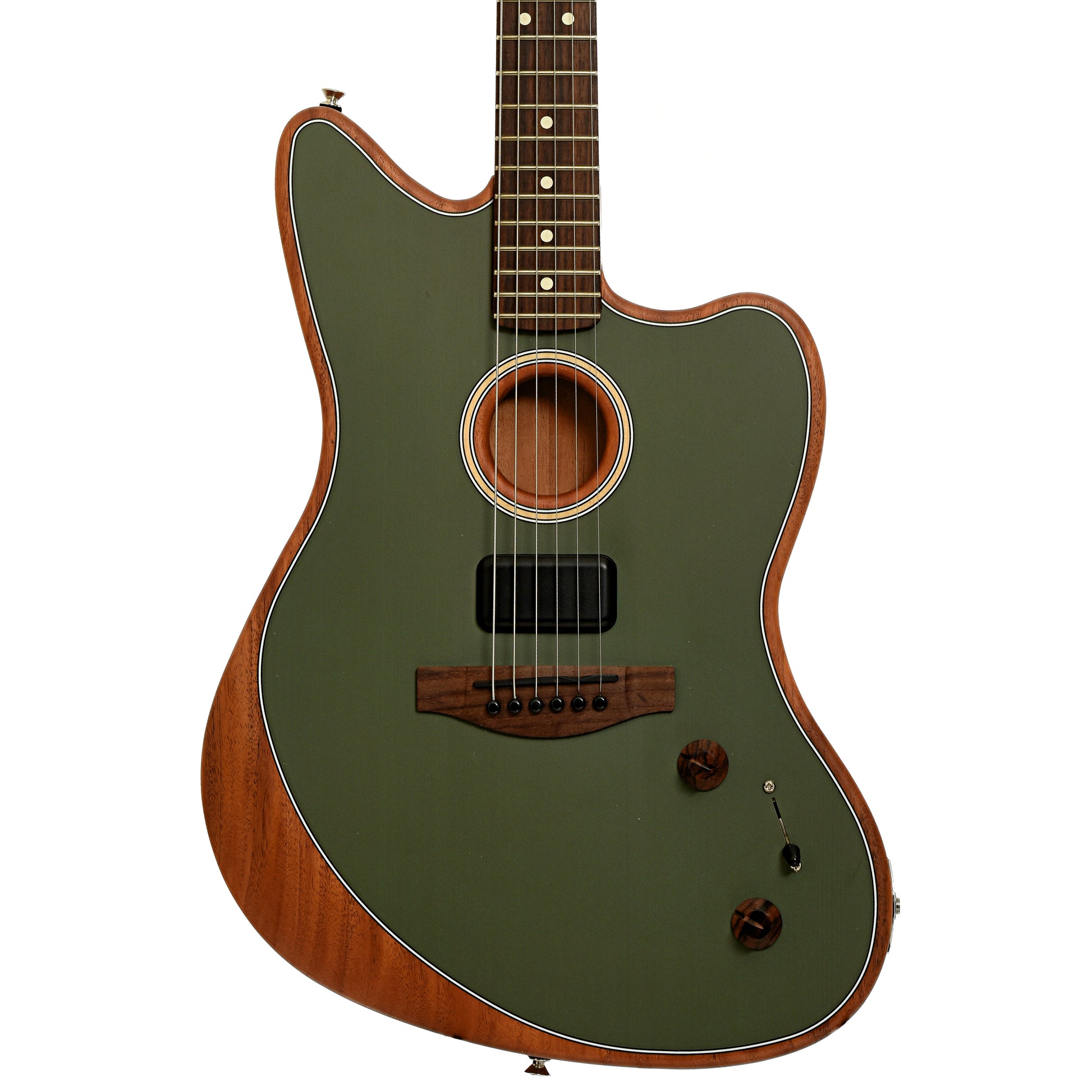 Front of Fender Acoustasonic Player Jazzmaster Acoustic-Electric Guitar 