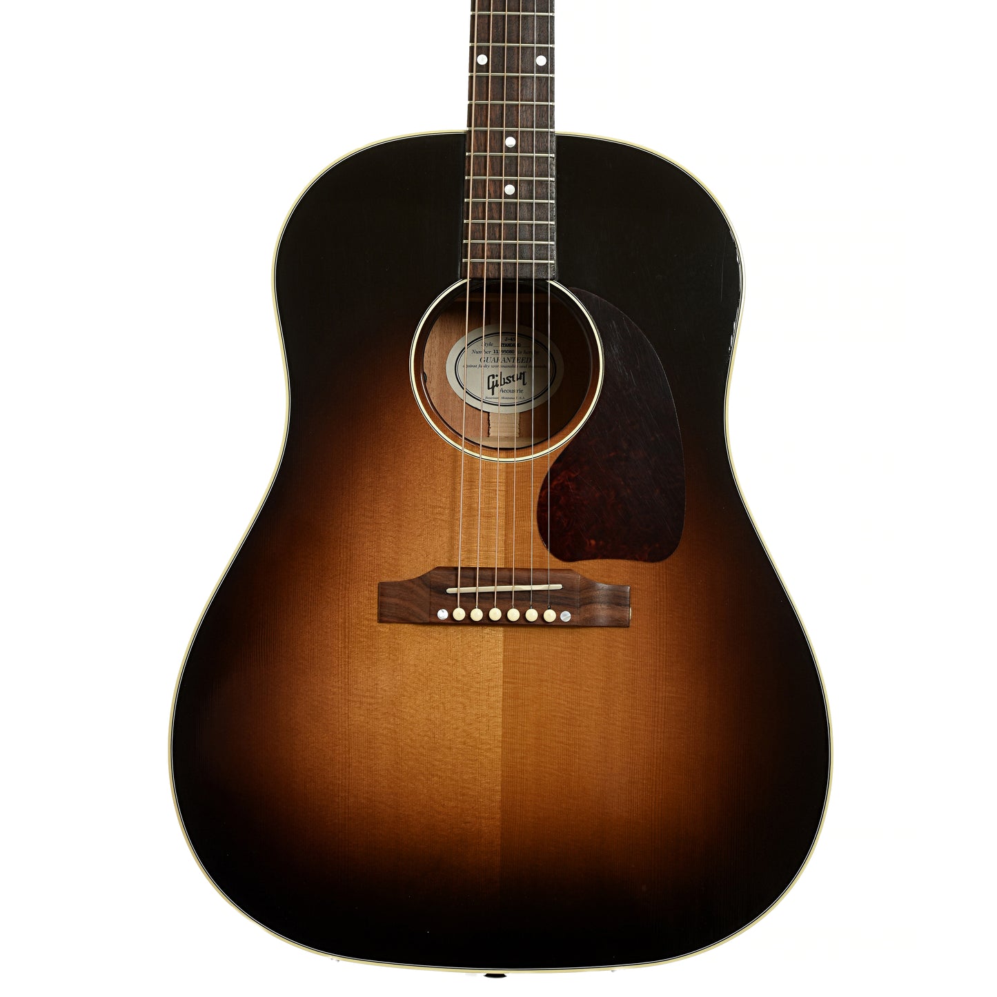 Front of Gibson J-45 Standard Acoustic Guitar