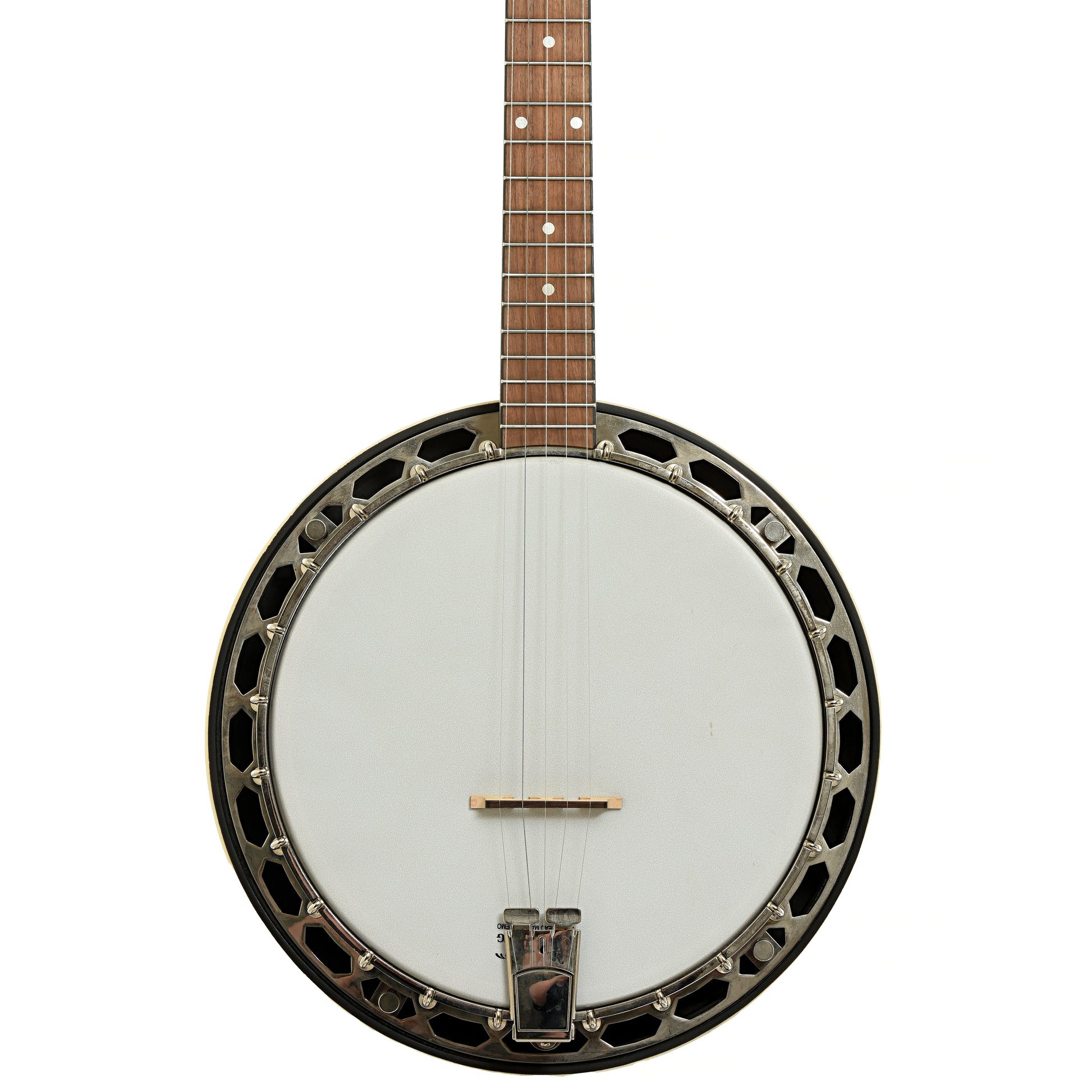 Front of Recording King RKH-05 Dirty 30s Resonator Banjo