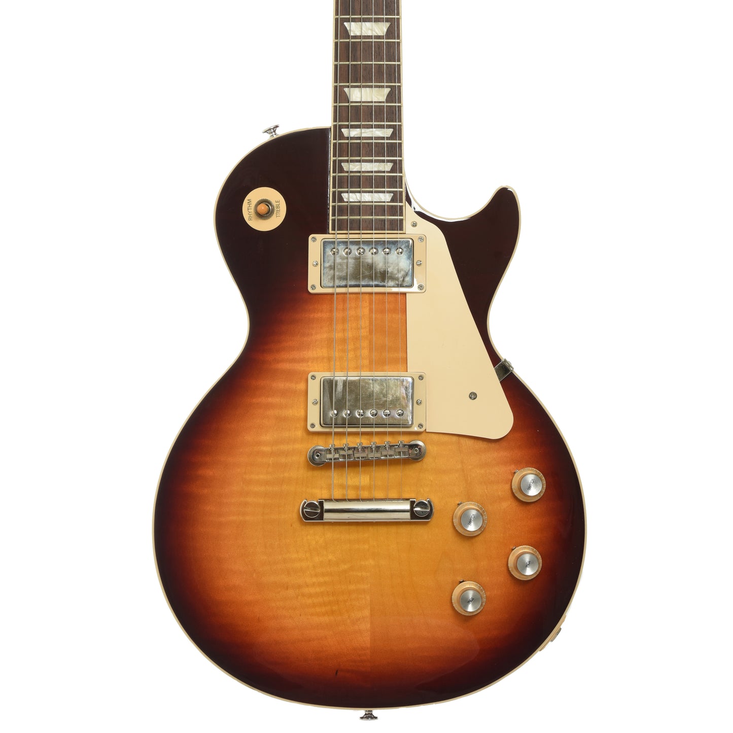 Front of Gibson Les Paul Standard 60s Figured Electric Guitar