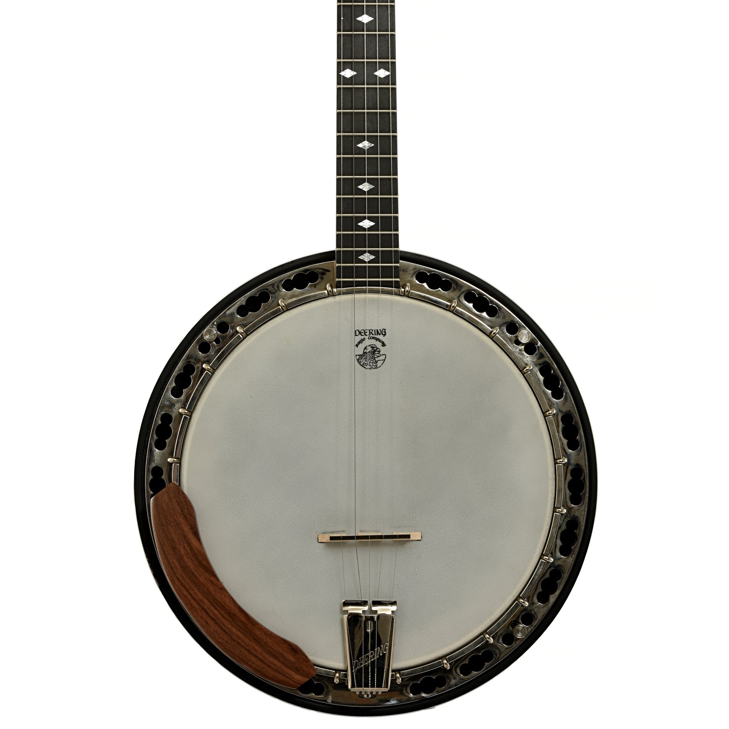 Front of Deering Deluxe Resonator Banjo
