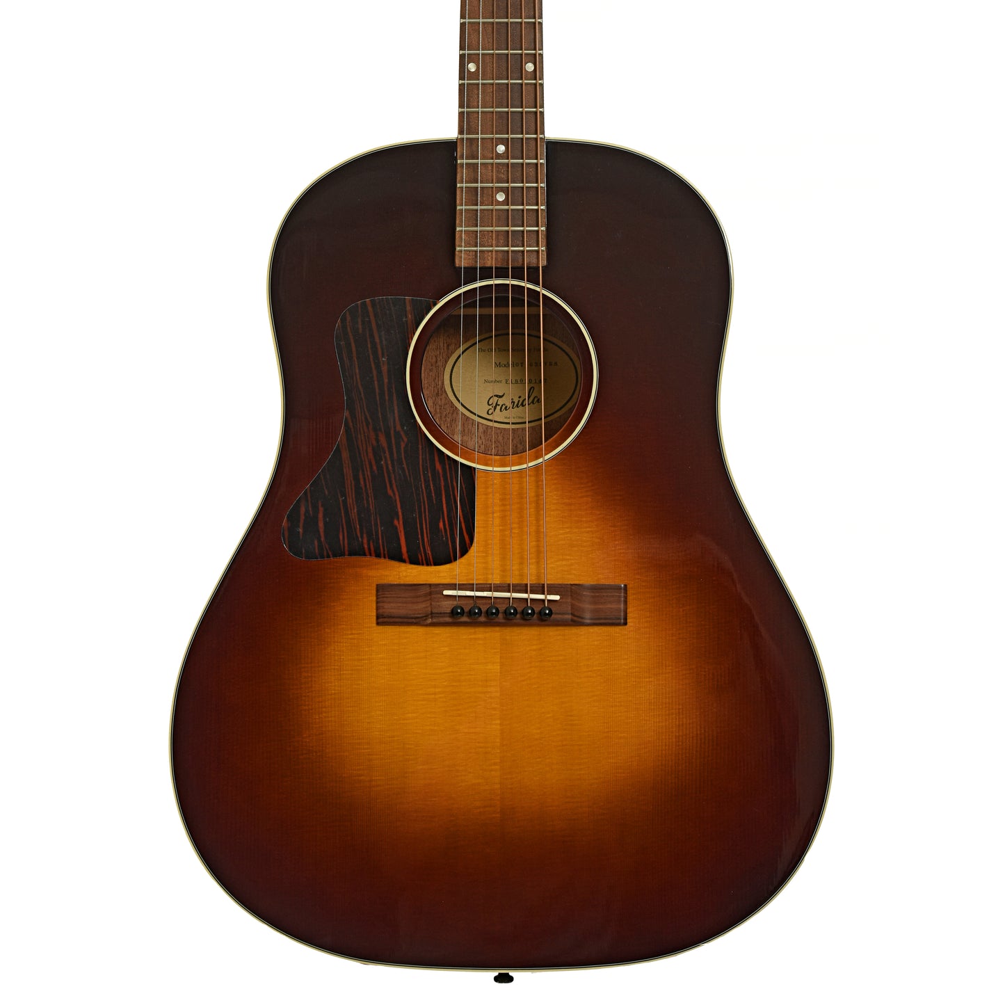 Front of Farida OT-62 LH VBS Acoustic Guitar 