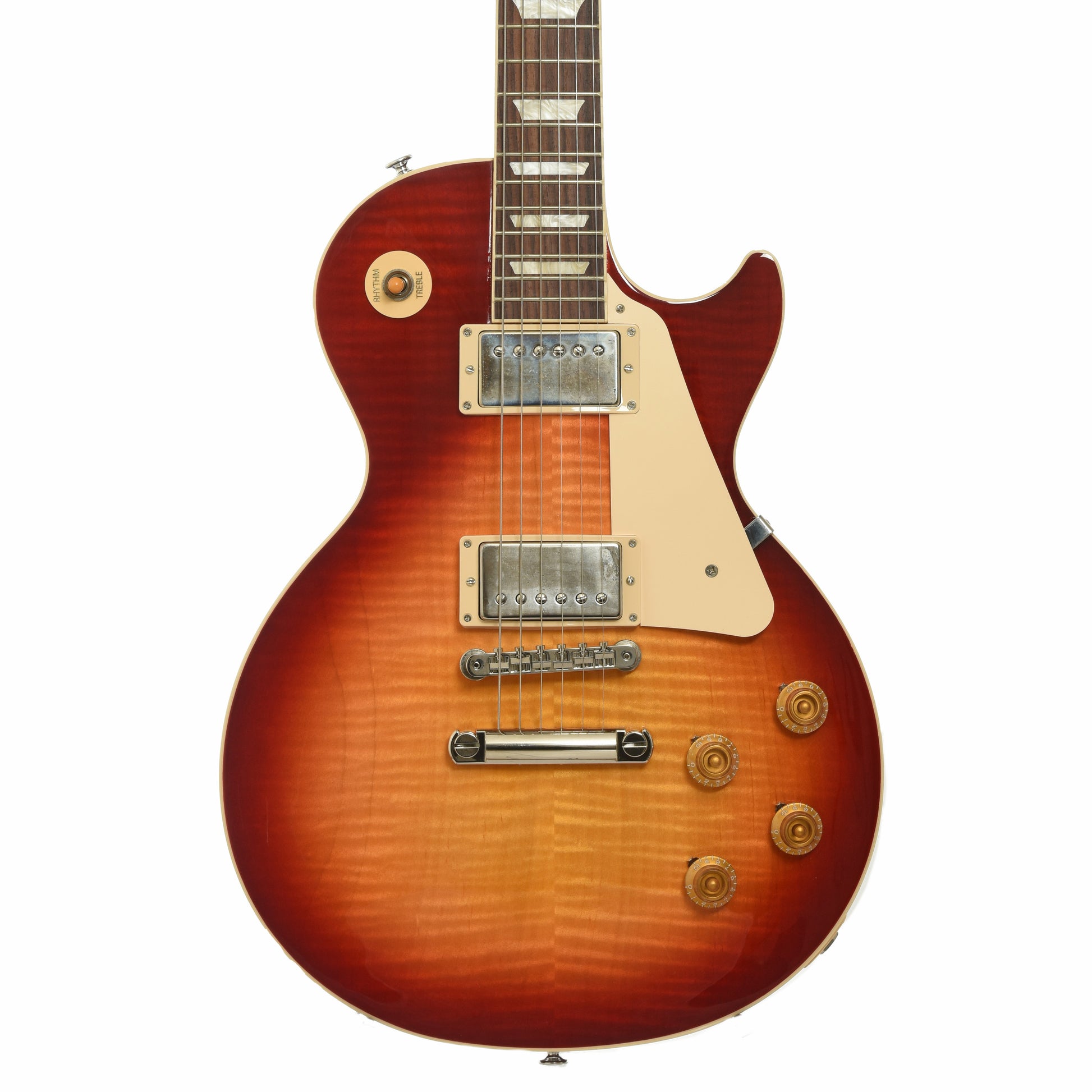 Front of Gibson Les Paul Standard 50s Figured Electric Guitar