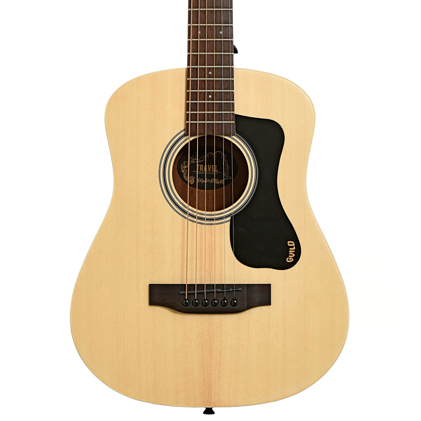 Front of Guild Travel Spruce Acoustic Guitar