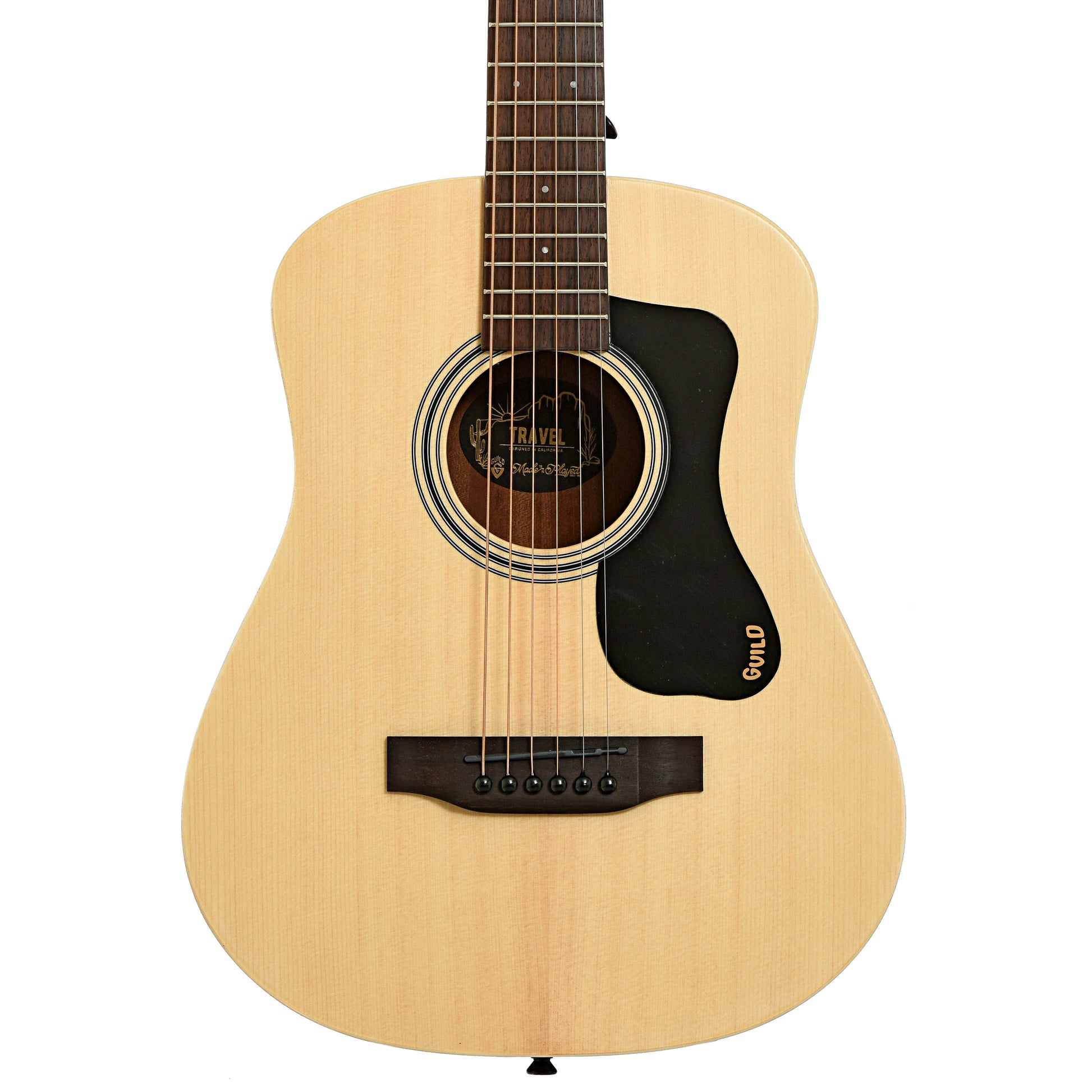 Front of Guild Travel Spruce Acoustic Guitar