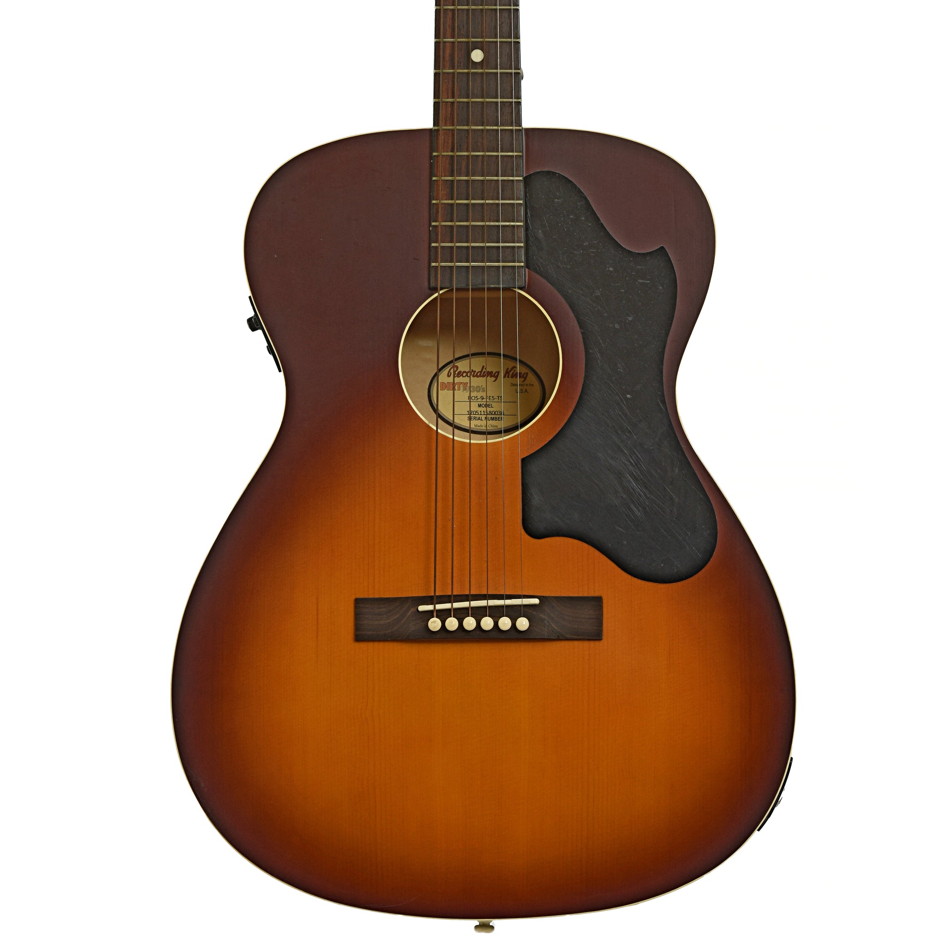 Front of Recording King ROS-9-FES Acoustic Guitar