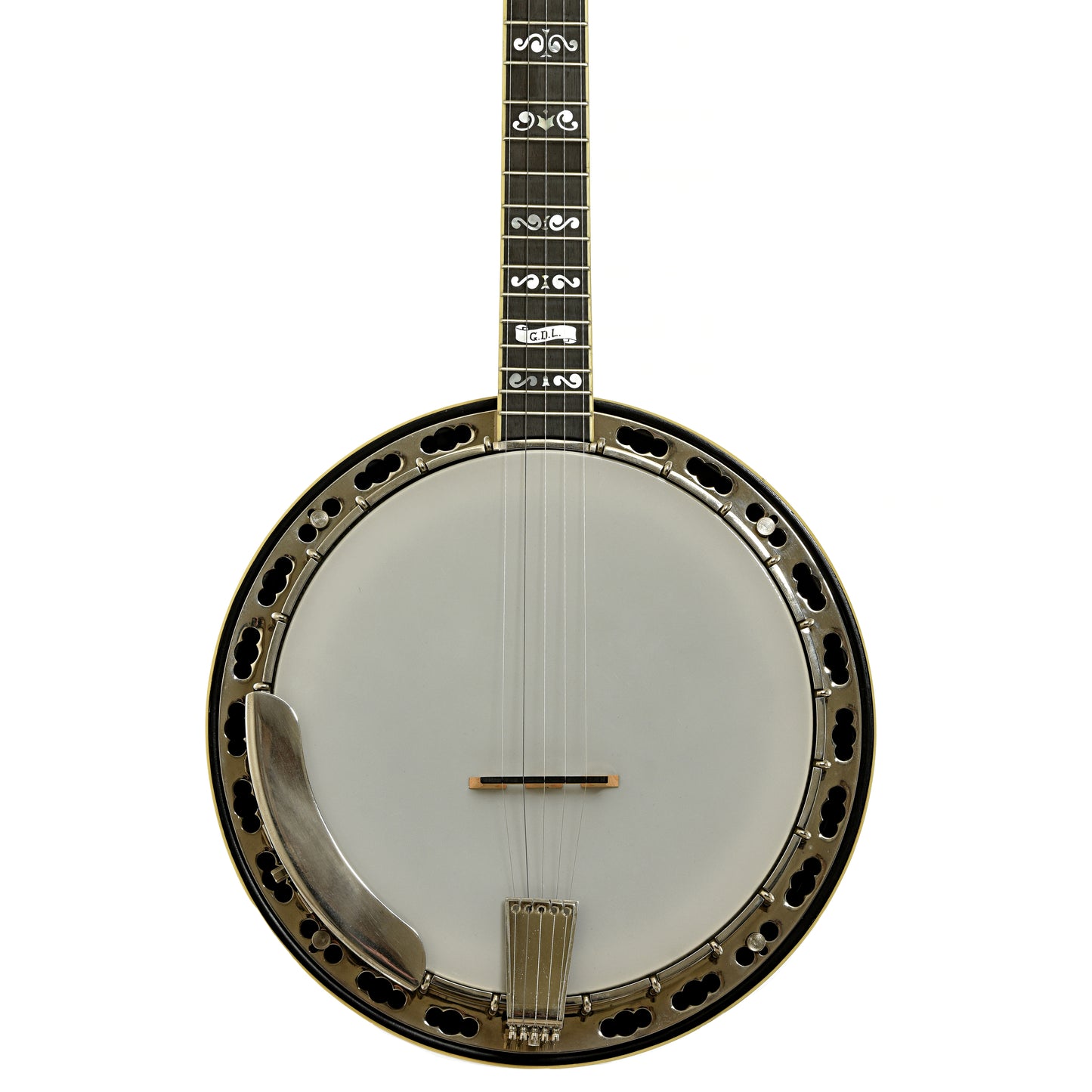 Front of Deering GDL Resonator Banjo 