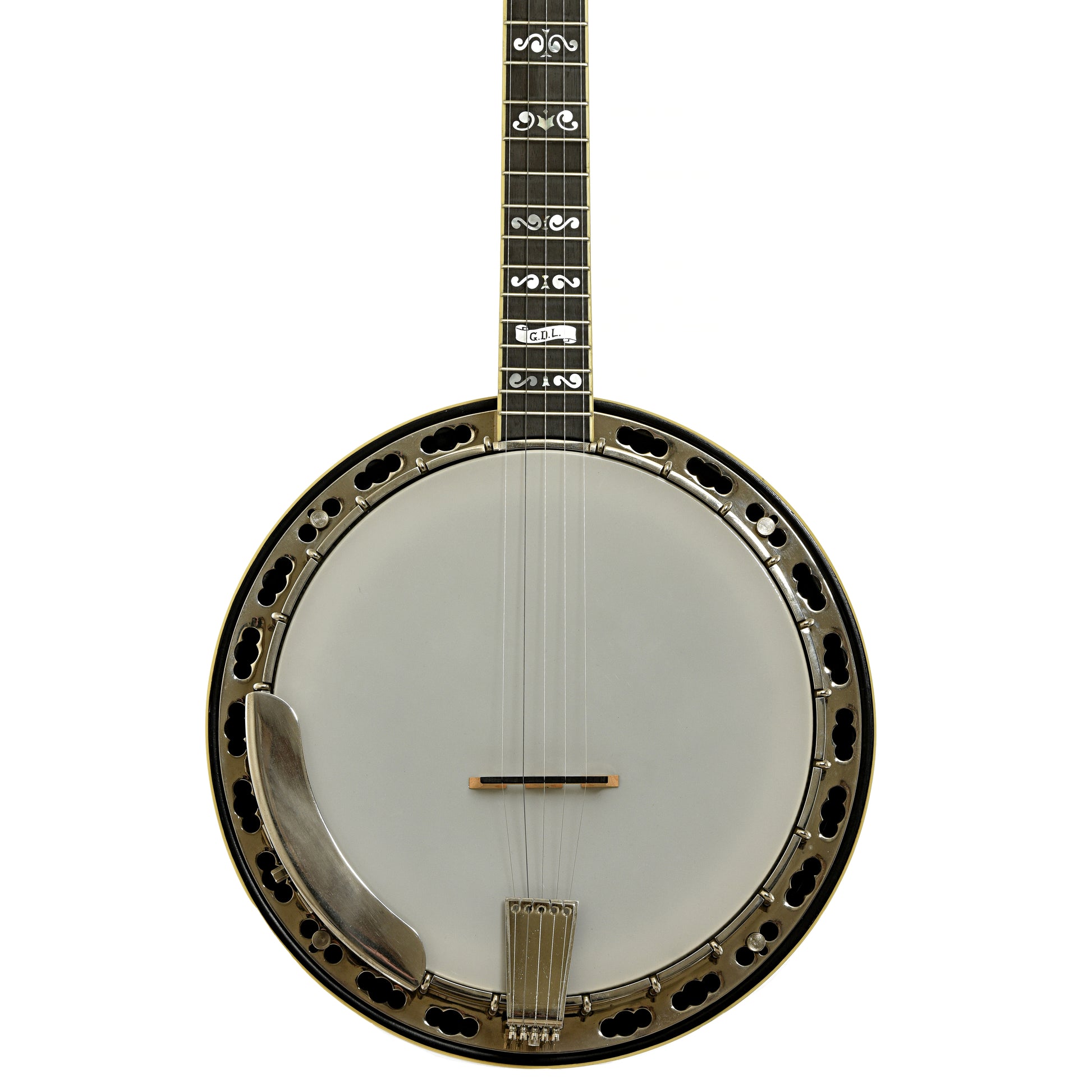 Front of Deering GDL Resonator Banjo 
