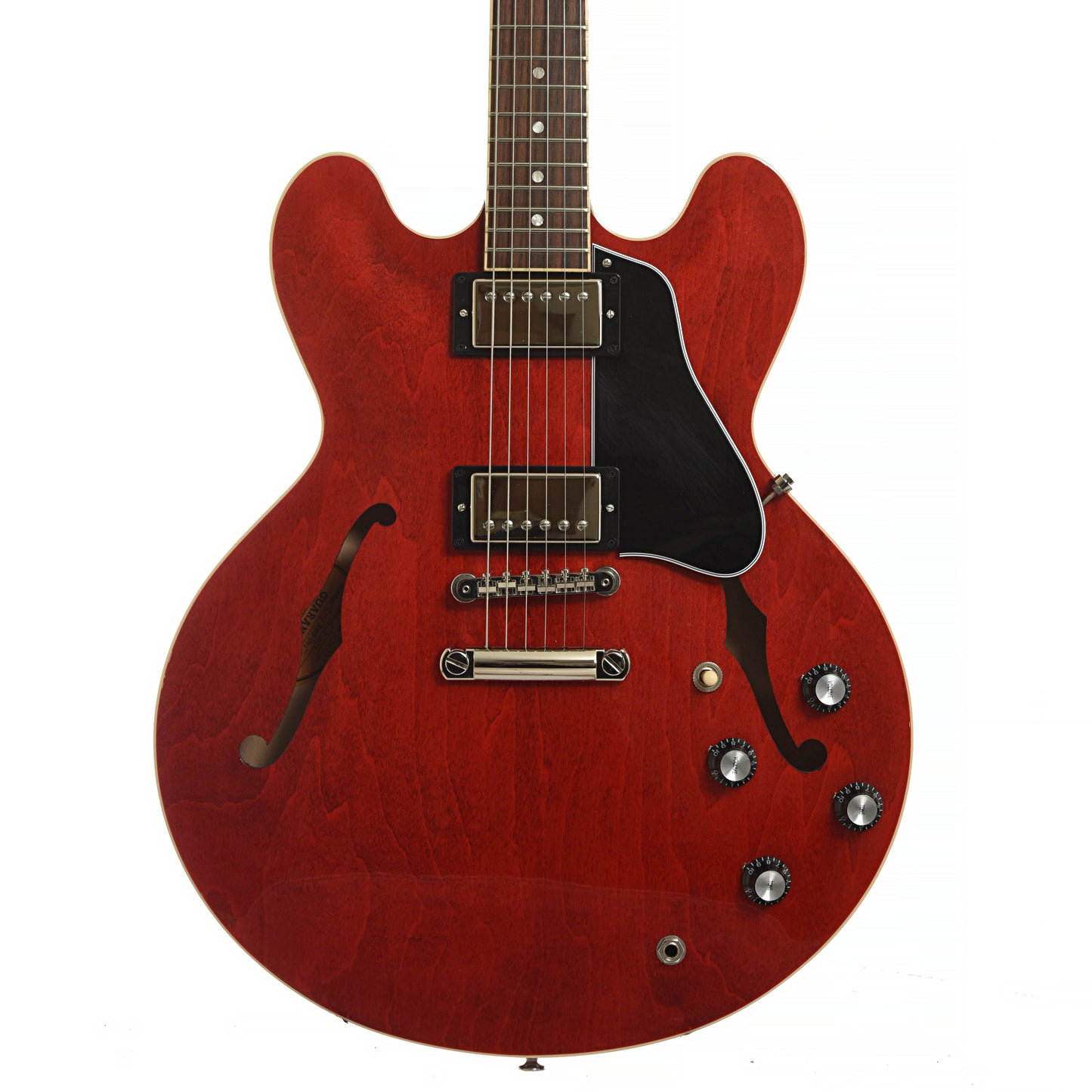 Front of Gibson ES-335 Dot 60s Cherry Semi-Hollowbody Electric Guitar