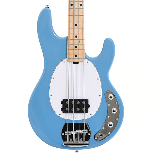 Front of Sterling by Music Man RAY4 4-String Bass, Chopper Blue