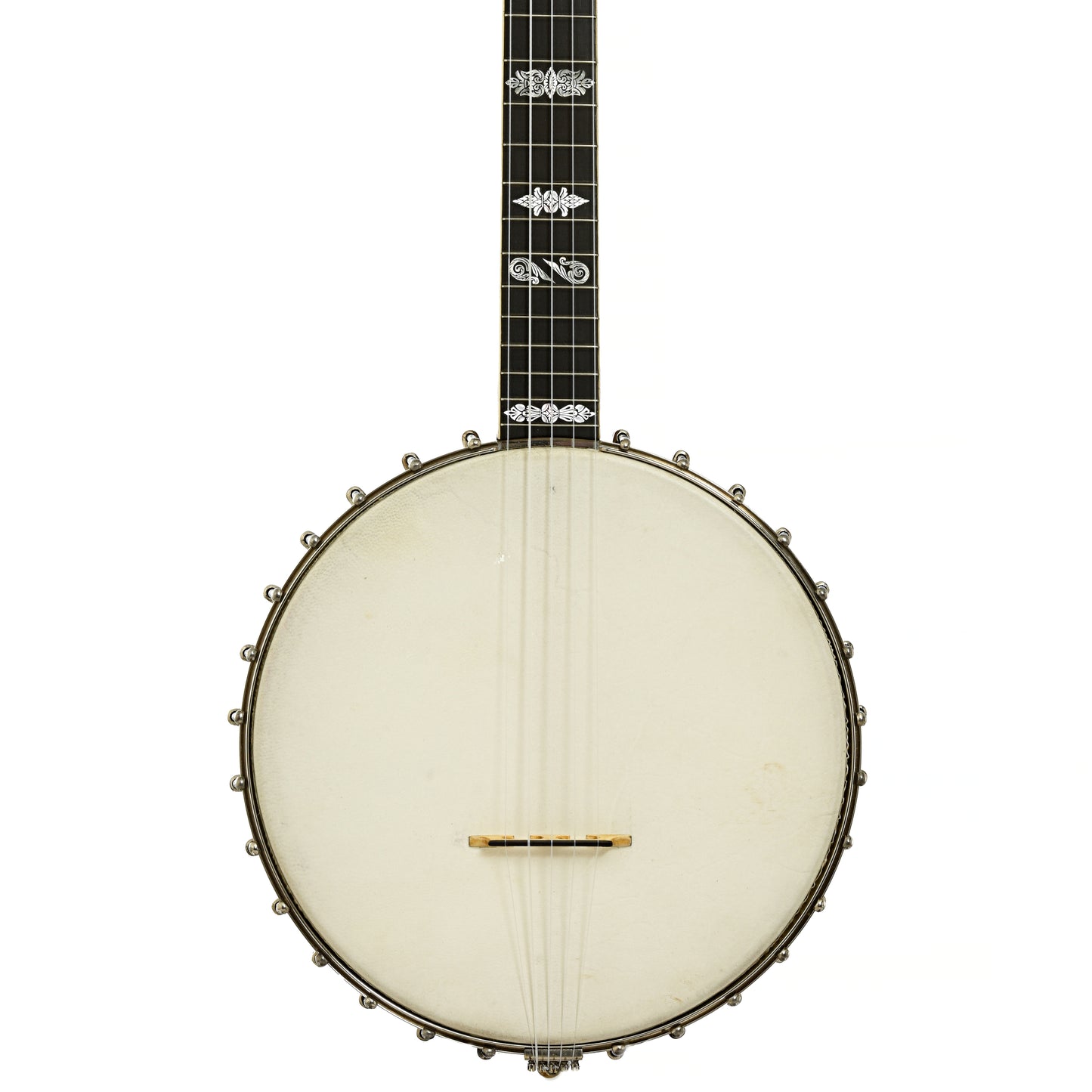 Front of Fairbanks Whyte Laydie No.7 Open Back Banjo